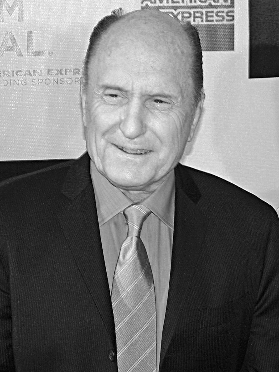 Robert Duvall, black and white, suit and tie, SD Phone Wallpaper