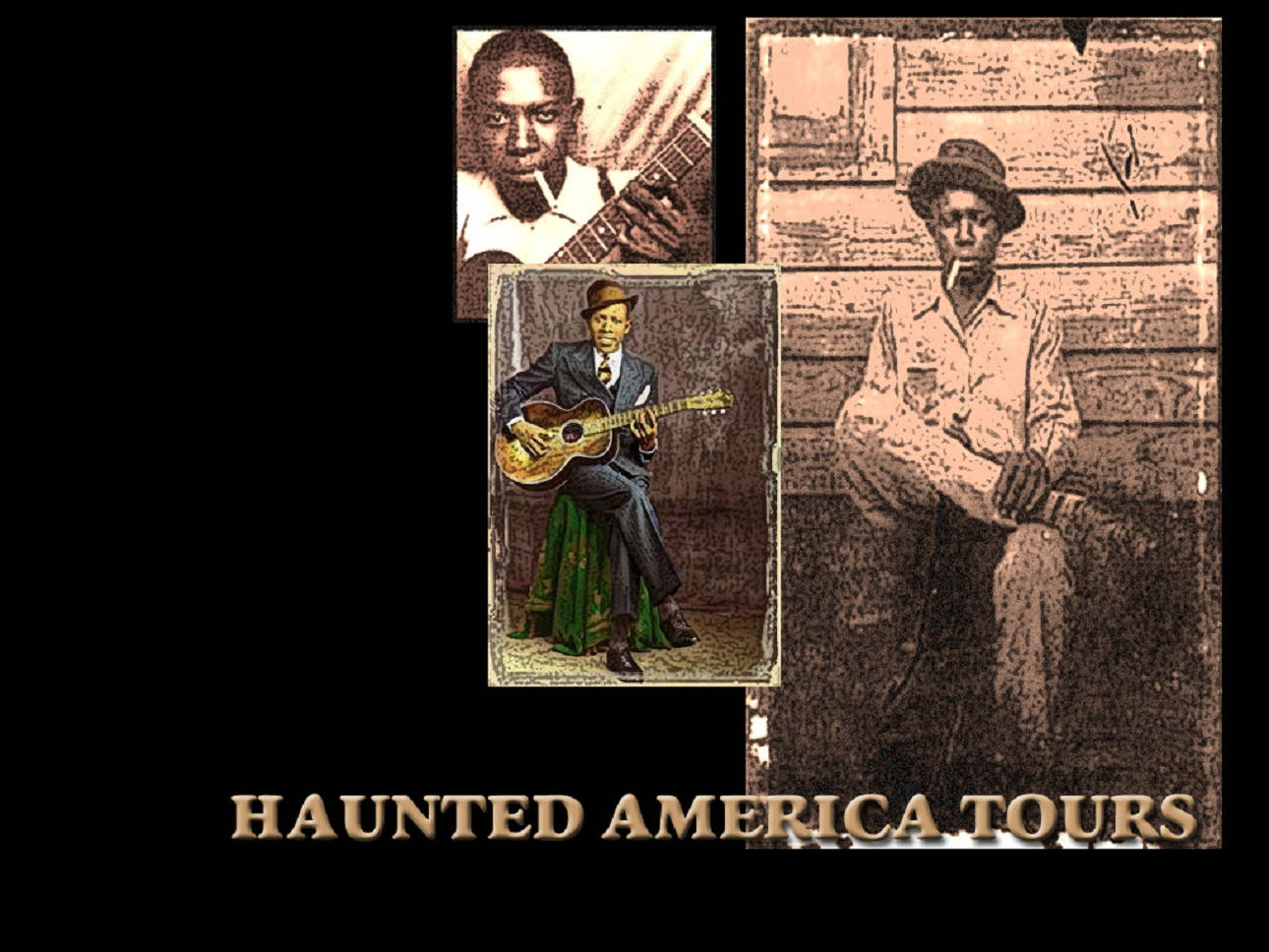 Robert Johnson, guitar, pipes, HD Desktop Wallpaper