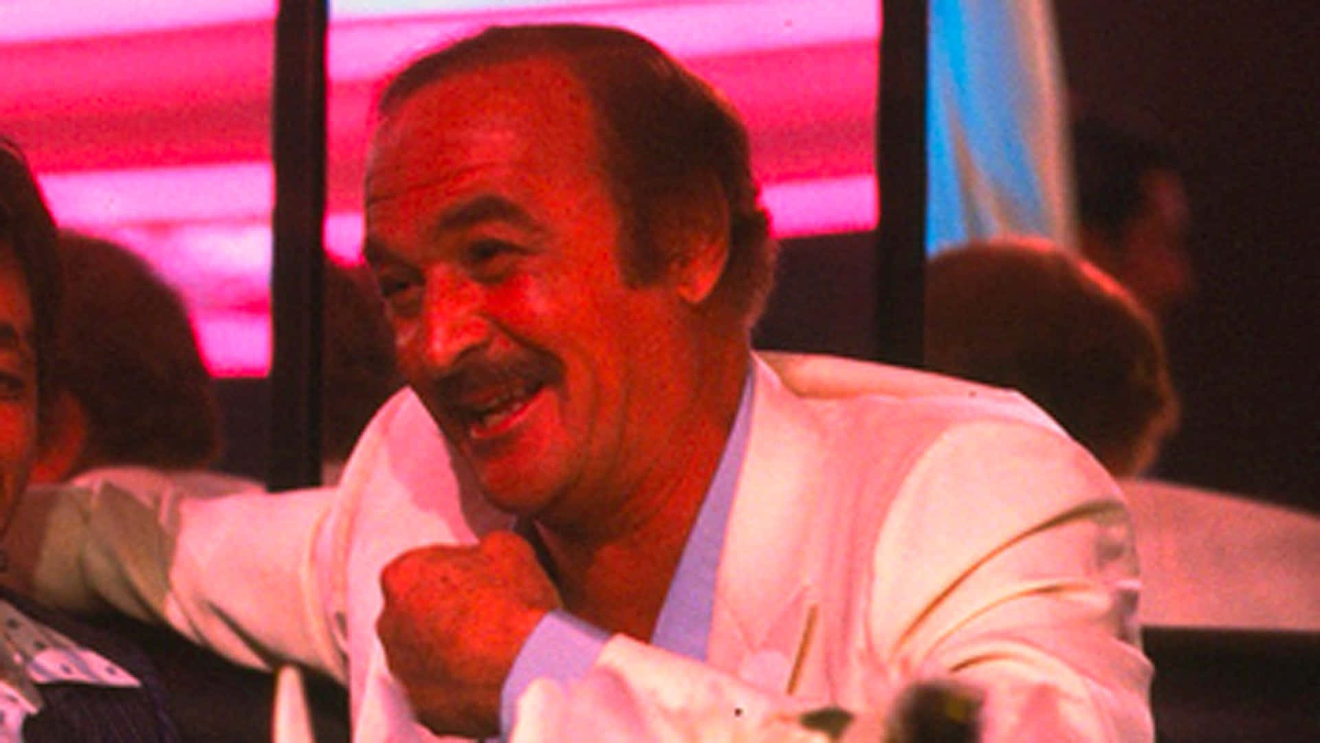 Robert Loggia, mustache, dimly lit room, Full HD Desktop Wallpaper