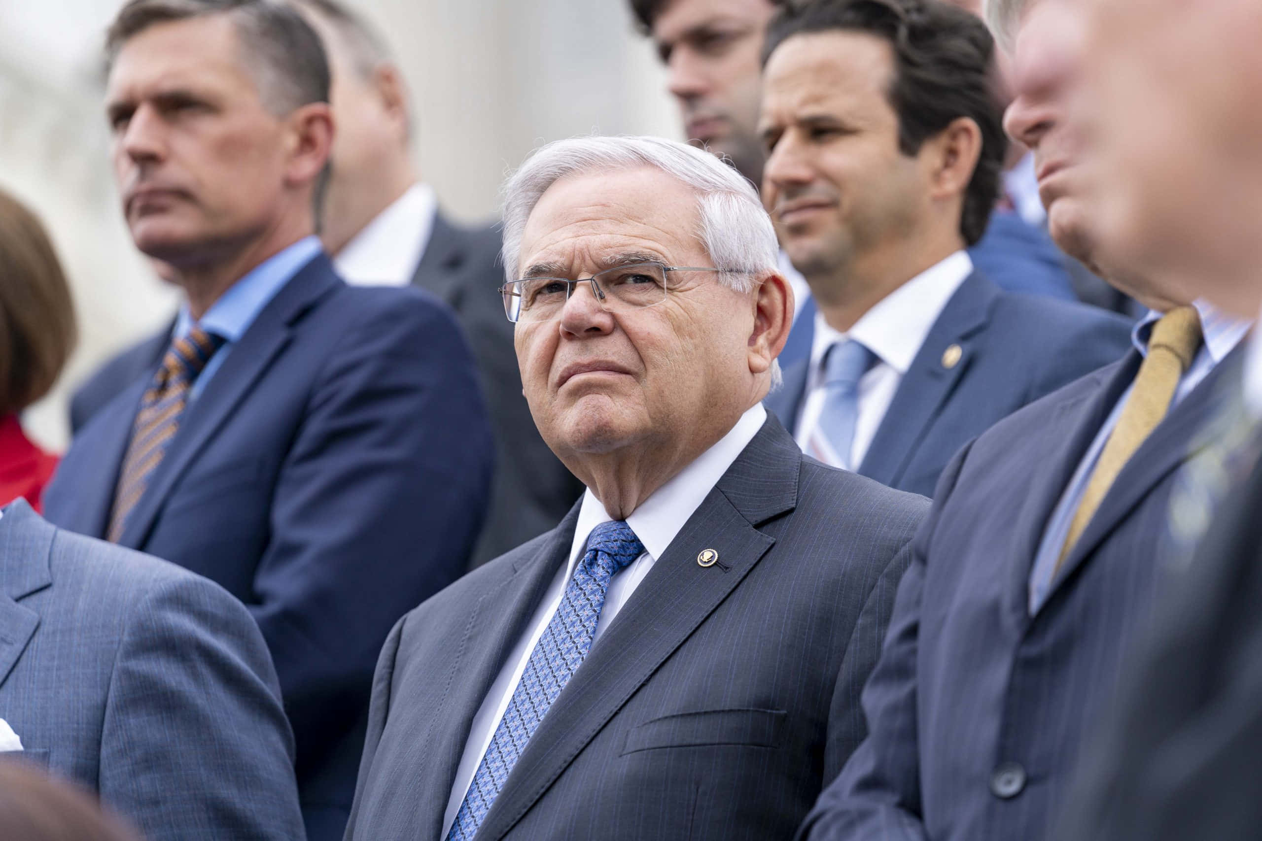 Robert Menendez, US Democrats, dark suit, 2K Desktop Wallpaper