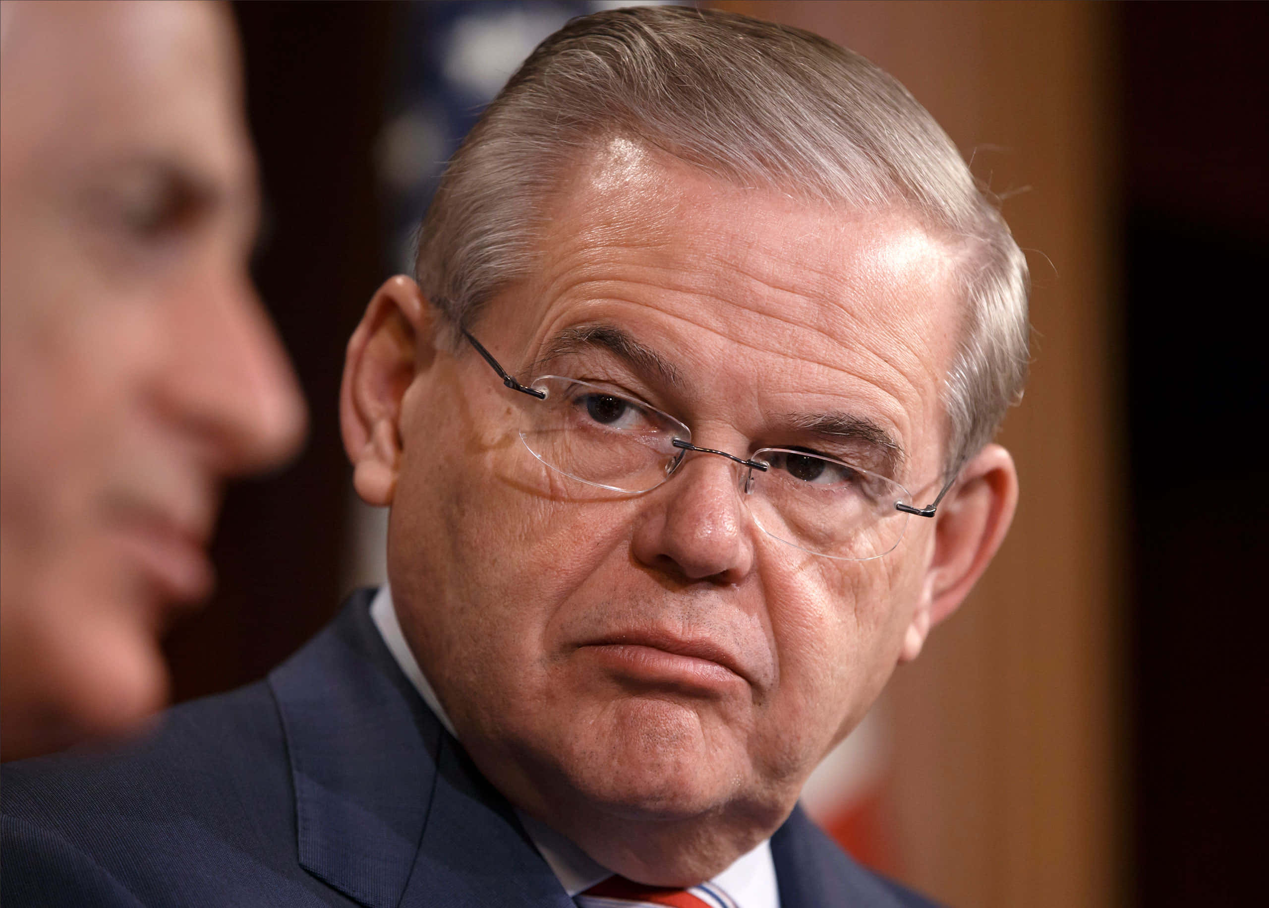Robert Menendez, glasses, gray hair, 2K Desktop Wallpaper