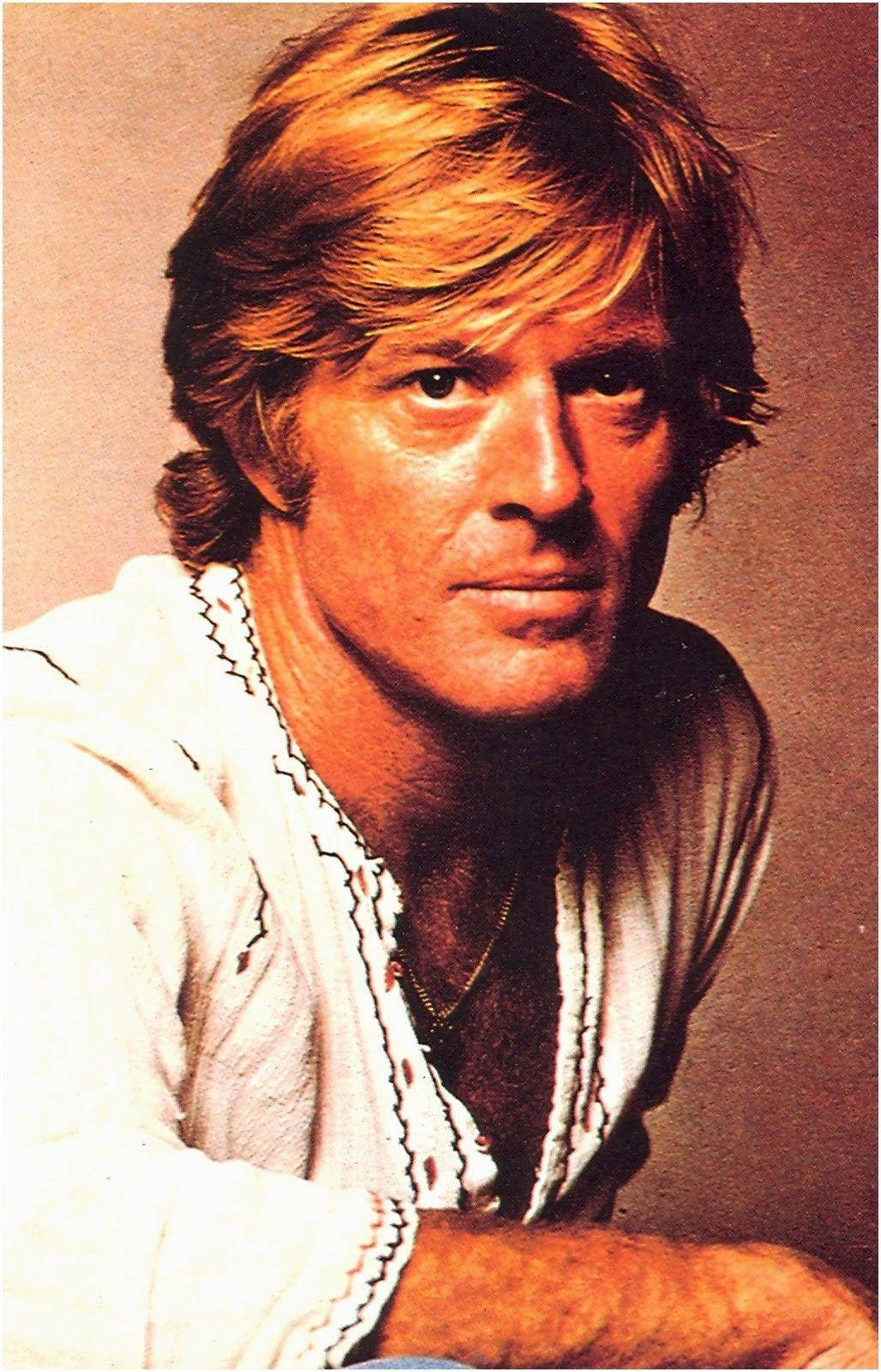 Robert Redford, tousled blonde hair, white embroidered shirt, HD Phone Wallpaper