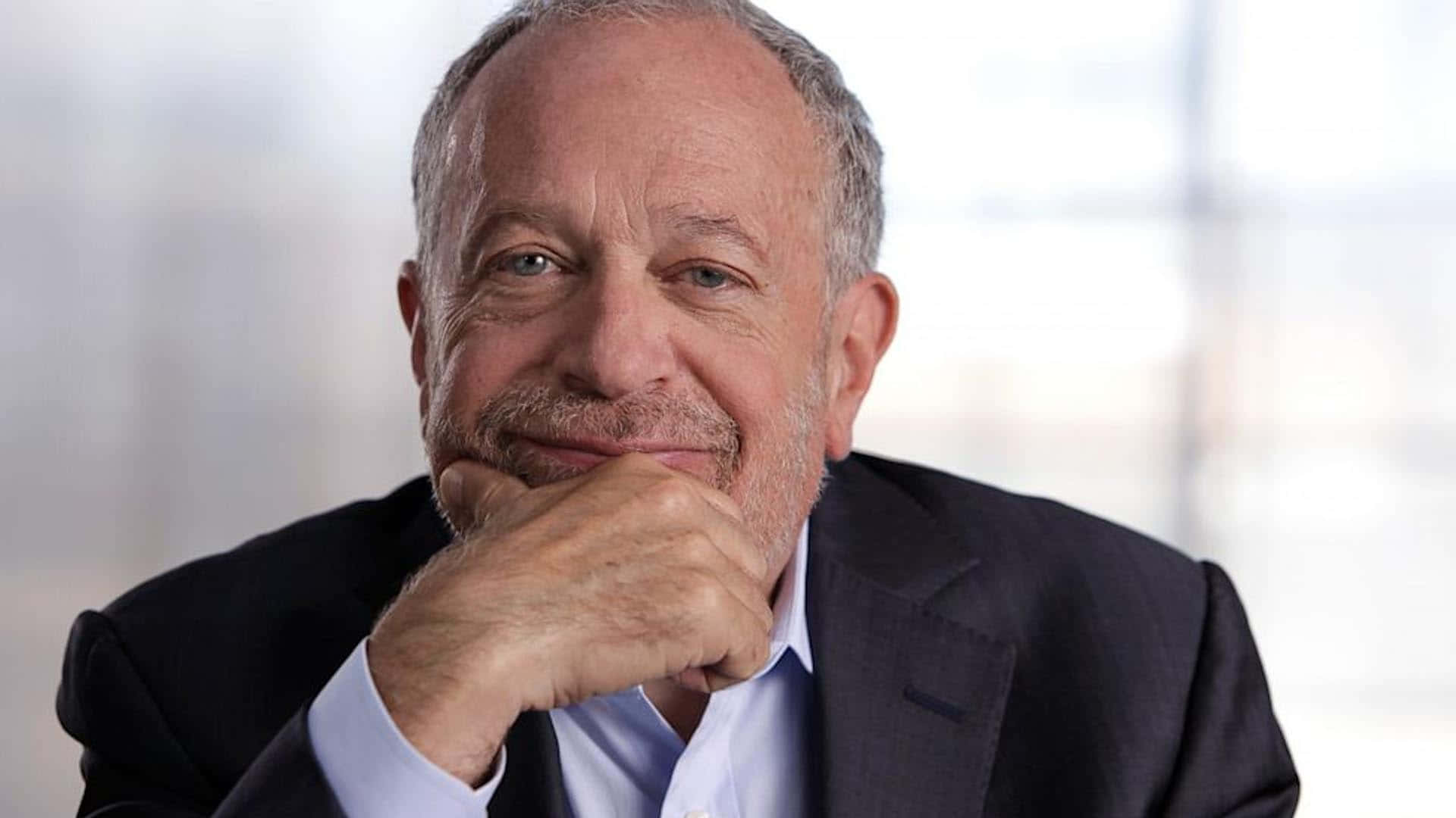 Robert Reich, dark suit, close-up portrait, Full HD Desktop Wallpaper