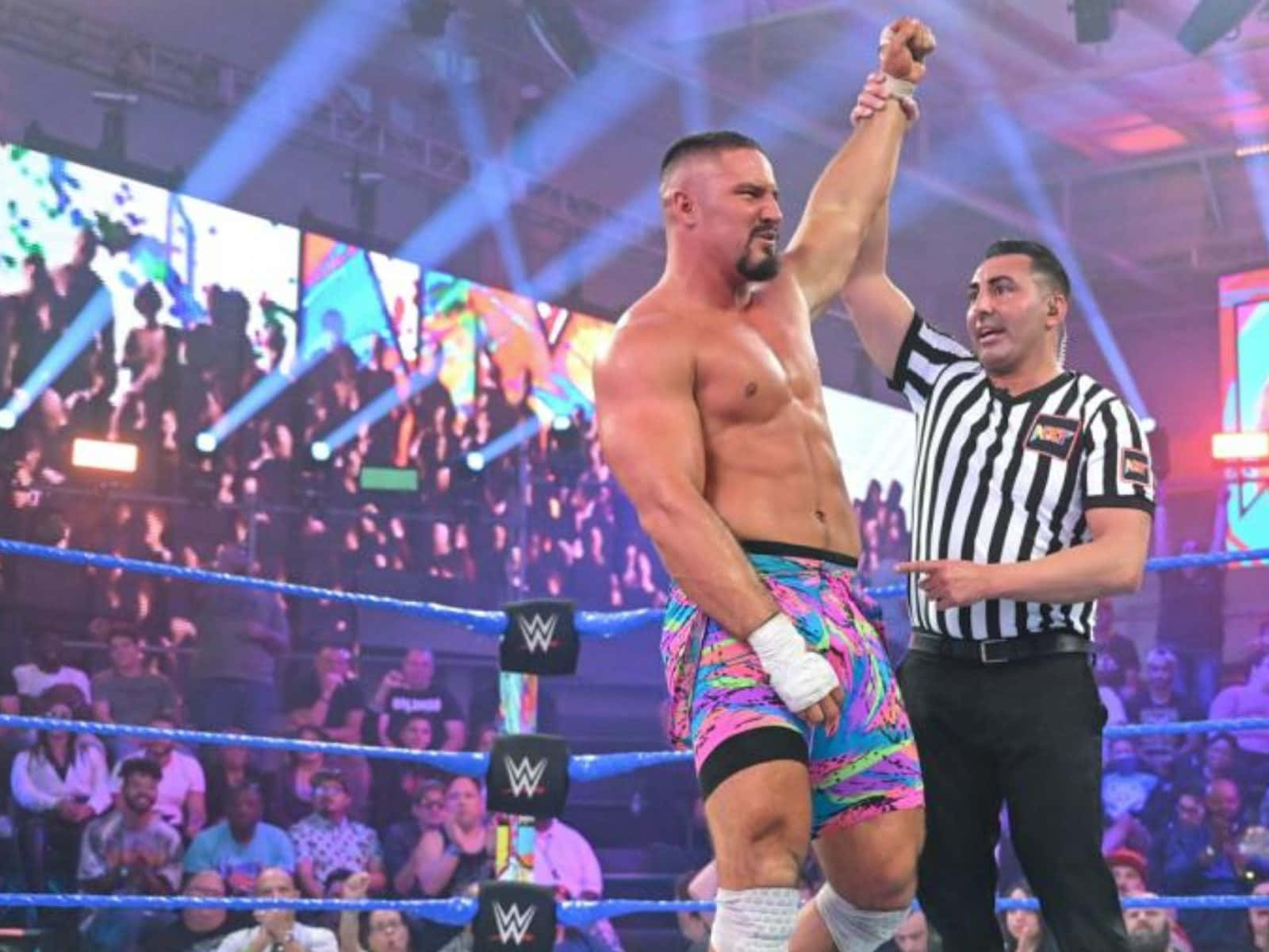Robert Roode, wrestling ring, referee, HD Desktop Wallpaper