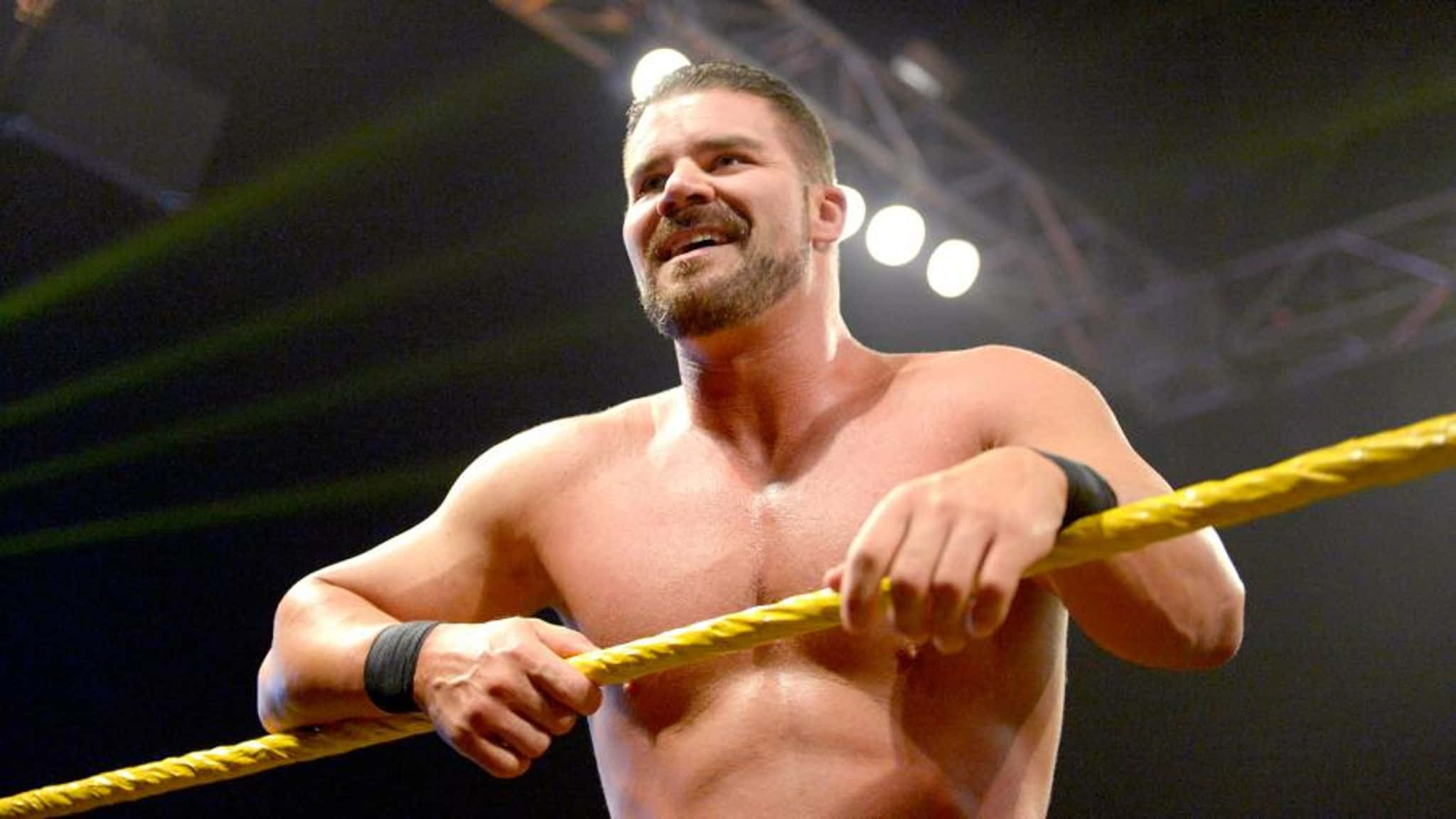 Robert Roode, yellow ropes, ring, Full HD Desktop Wallpaper