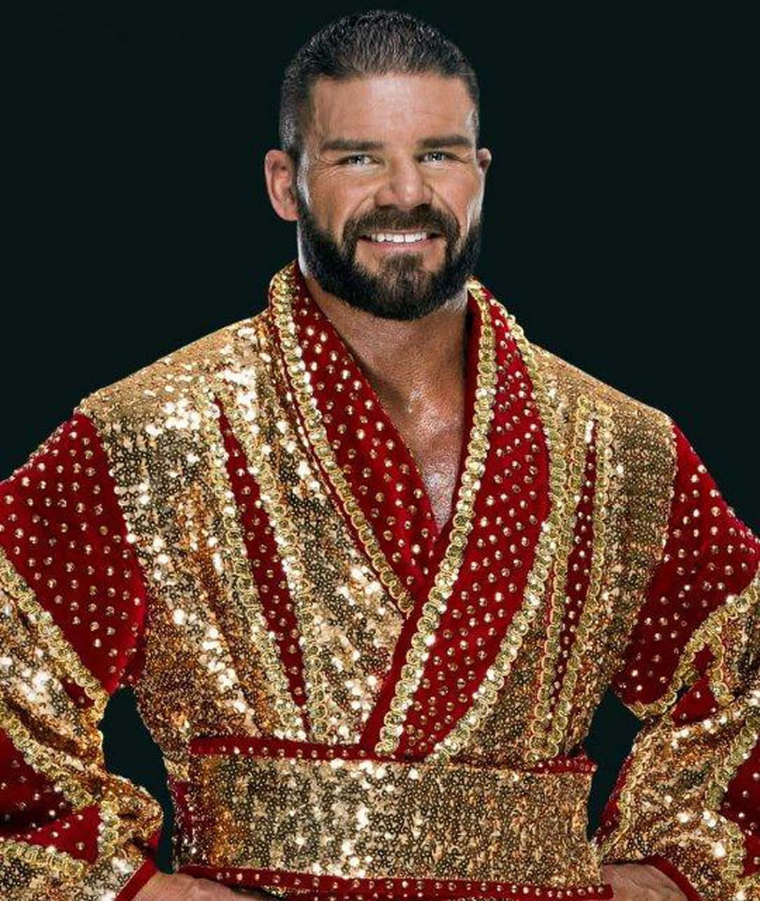 Robert Roode, red and gold sequined robe, black background, HD Phone Wallpaper