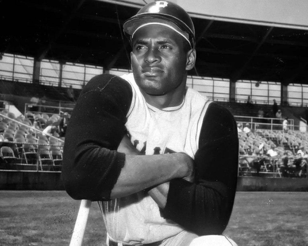 Roberto Clemente, bat pose, baseball player, HD Desktop Wallpaper