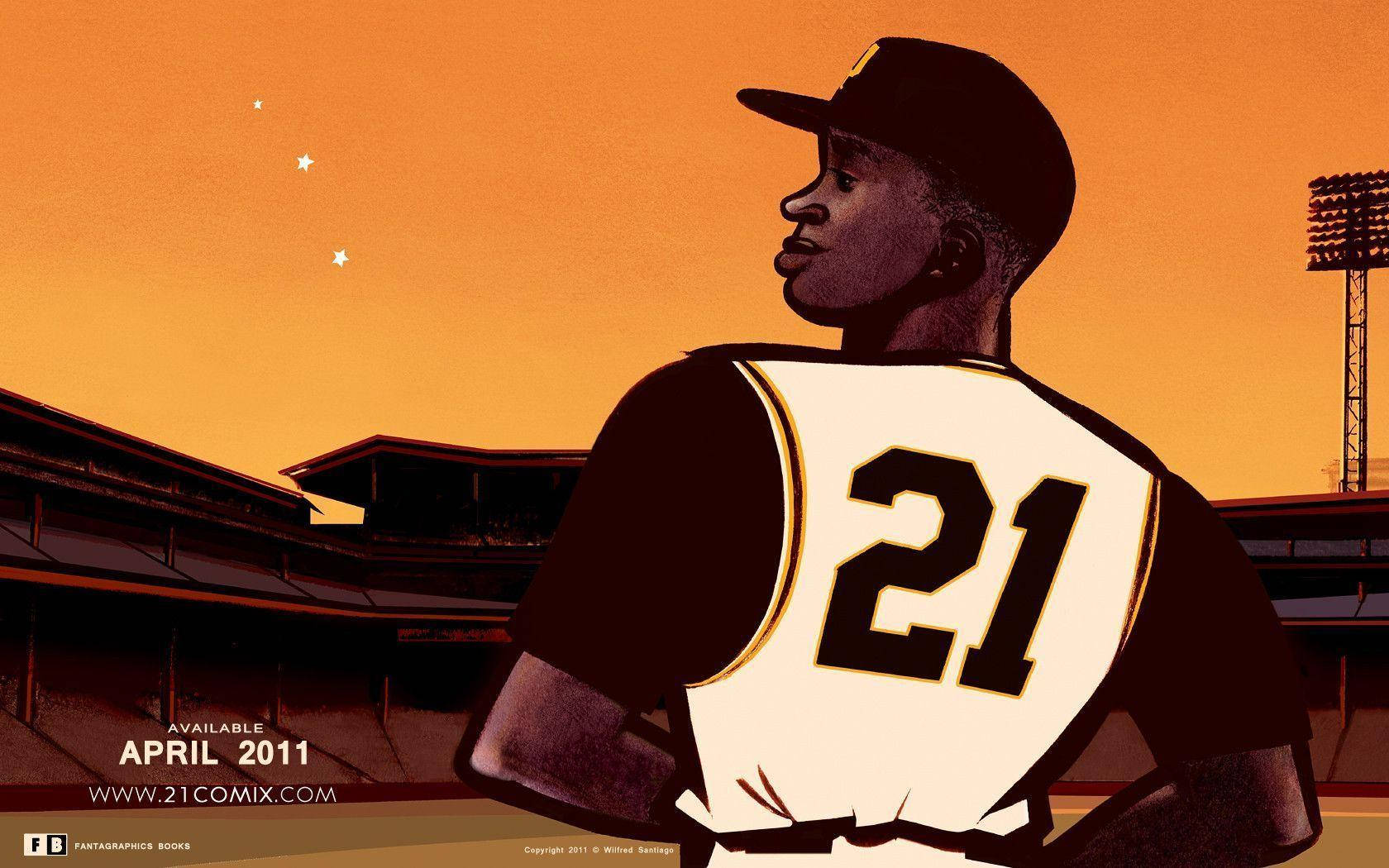 Roberto Clemente, jersey number 21, stadium, HD Desktop Wallpaper