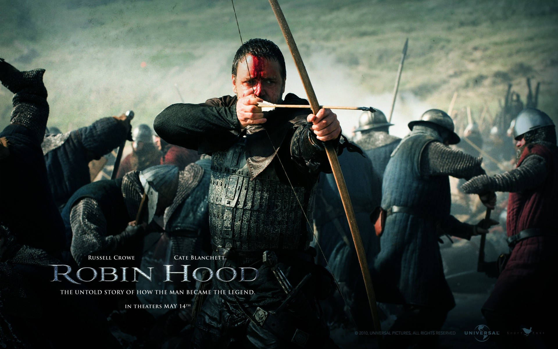 Robin Hood 2010, teaser poster, warrior, Full HD Desktop Wallpaper
