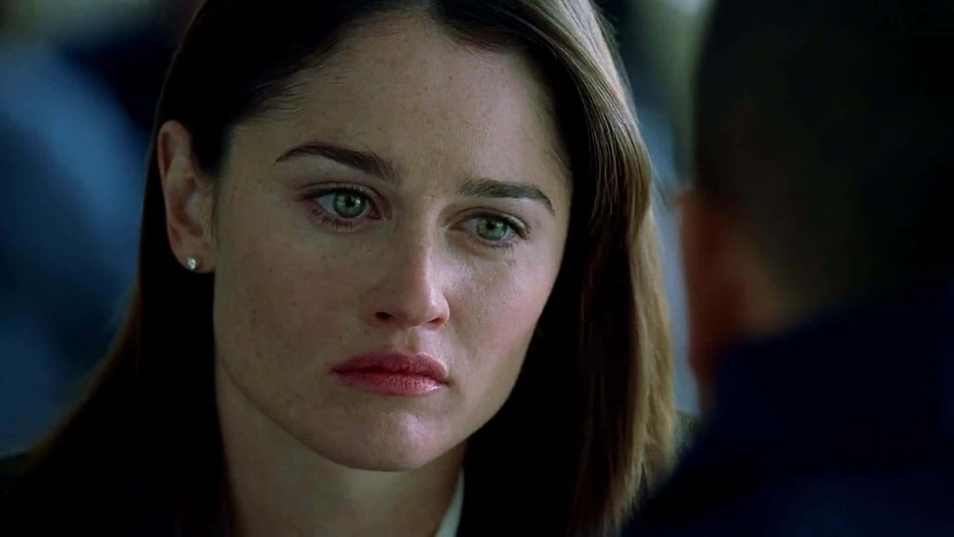 Robin Tunney, green eyes, brown hair, Full HD Desktop Wallpaper