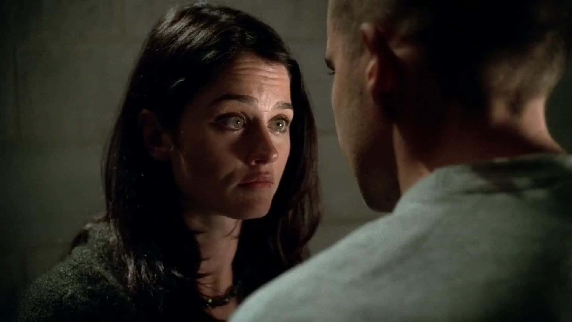 Robin Tunney, dark hair, dimly lit room, Full HD Desktop Wallpaper