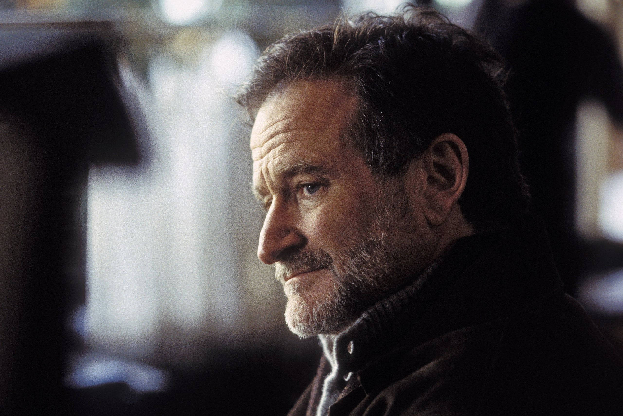 Robin Williams, middle-aged man, beard, 2K Desktop Wallpaper