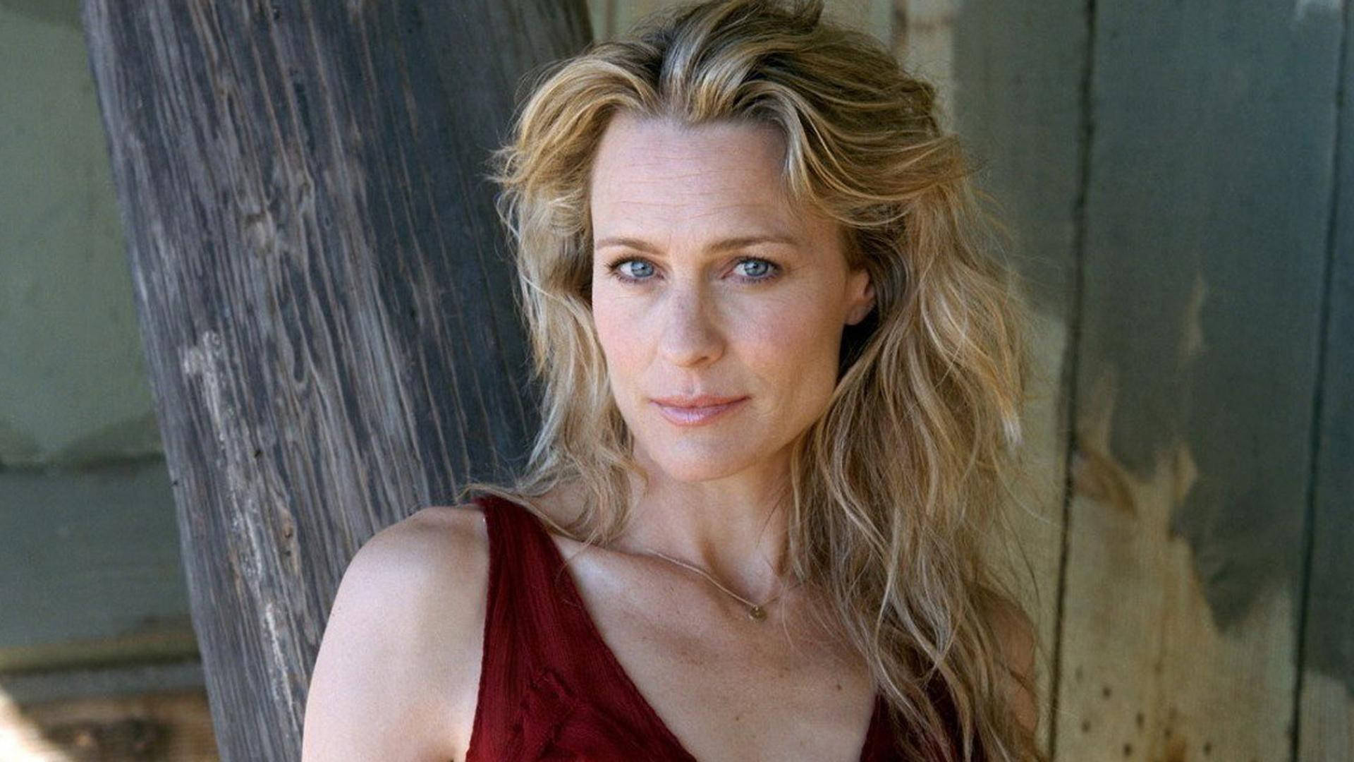 Robin Wright, wavy blonde hair, blue eyes, Full HD Desktop Wallpaper