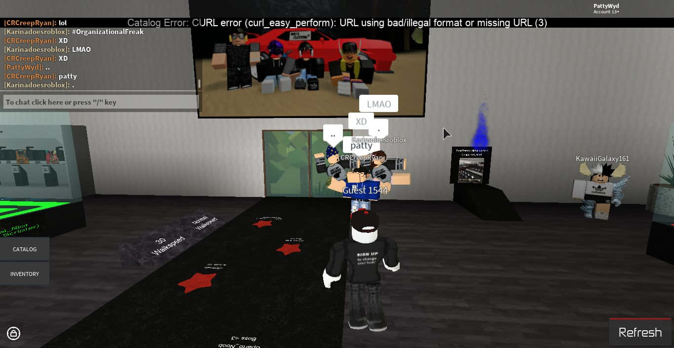 Roblox, avatar, virtual room, HD Desktop Wallpaper