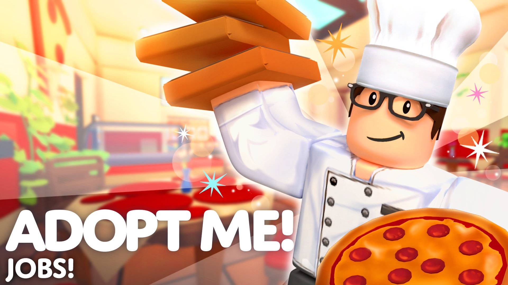 Roblox Adopt Me, chef, white uniform, Full HD Desktop Wallpaper