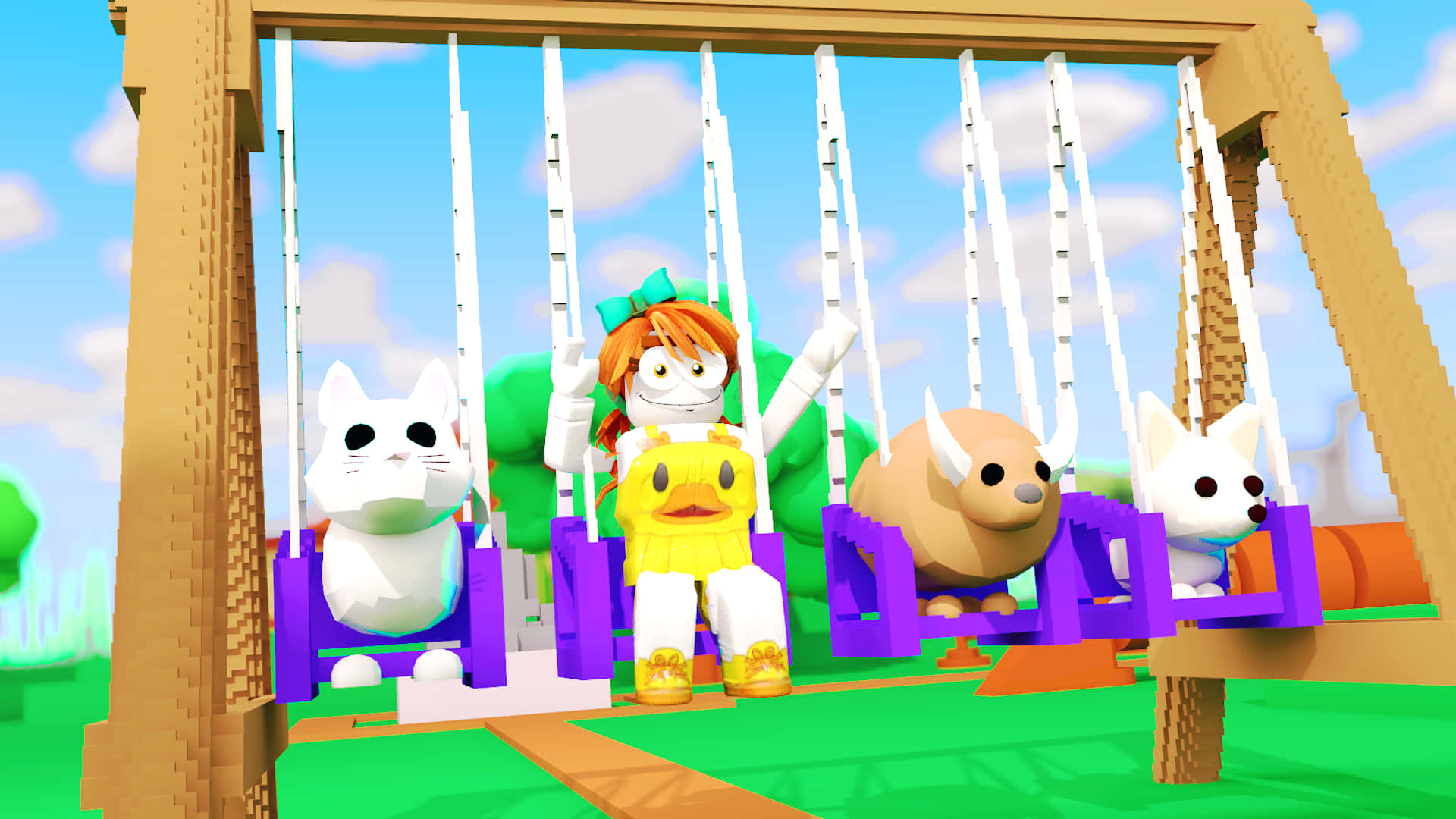 Adopt Me, Roblox, swing, Full HD Desktop Wallpaper