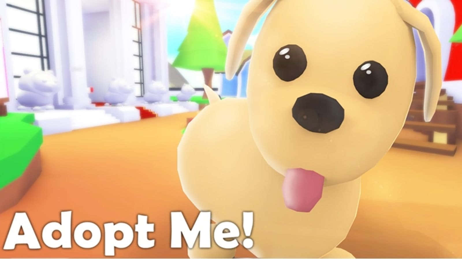 Adopt Me, Roblox, dog, HD Desktop Wallpaper