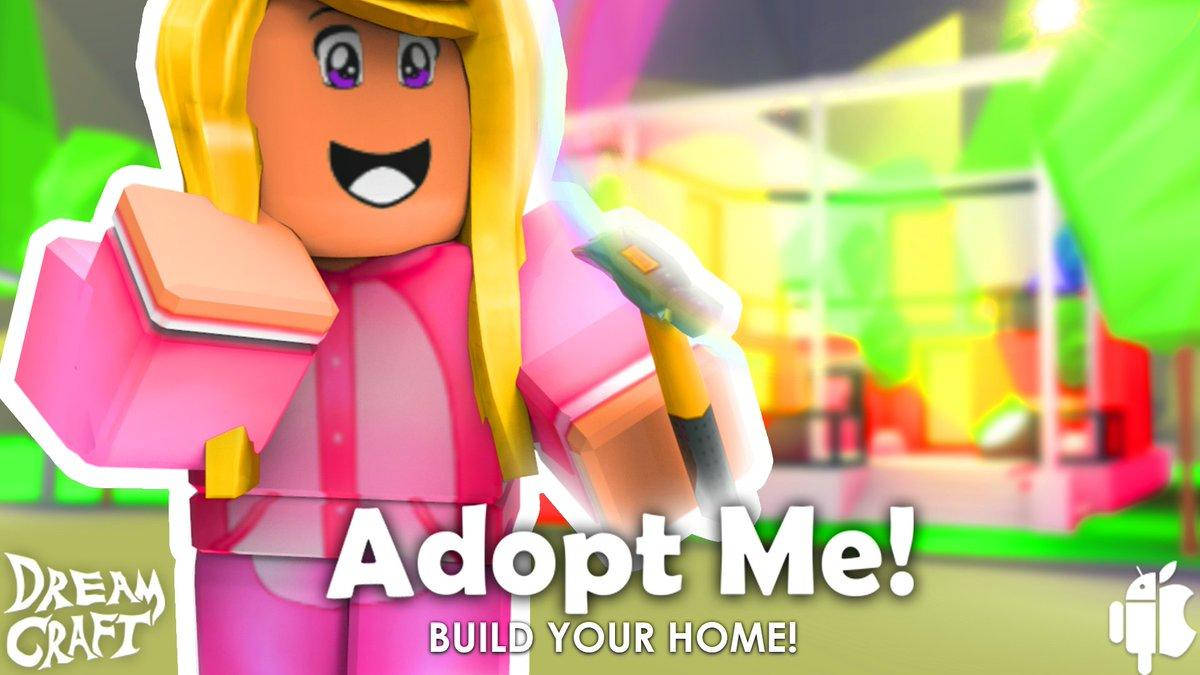 Roblox Adopt Me, Roblox-style avatar, blonde hair, SD Desktop Wallpaper