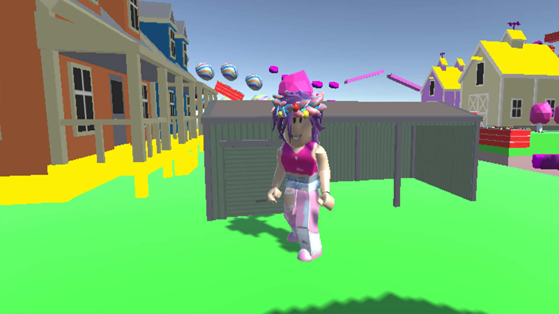 Roblox, Adopt Me, purple hair, Full HD Desktop Wallpaper