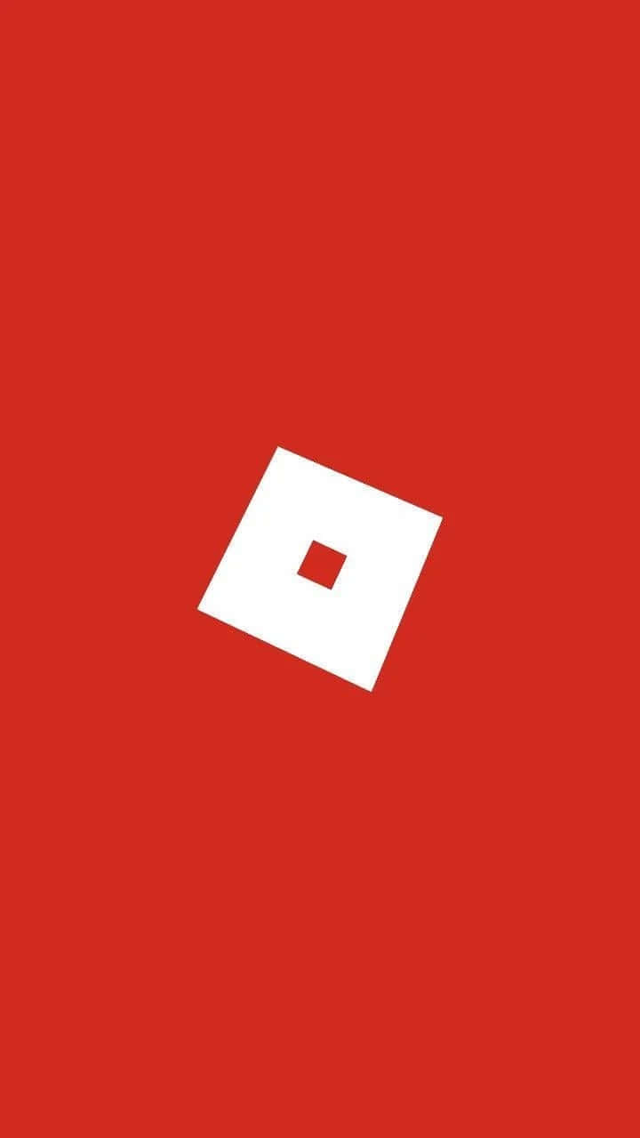 Roblox Logo, white square, red square, HD Phone Wallpaper