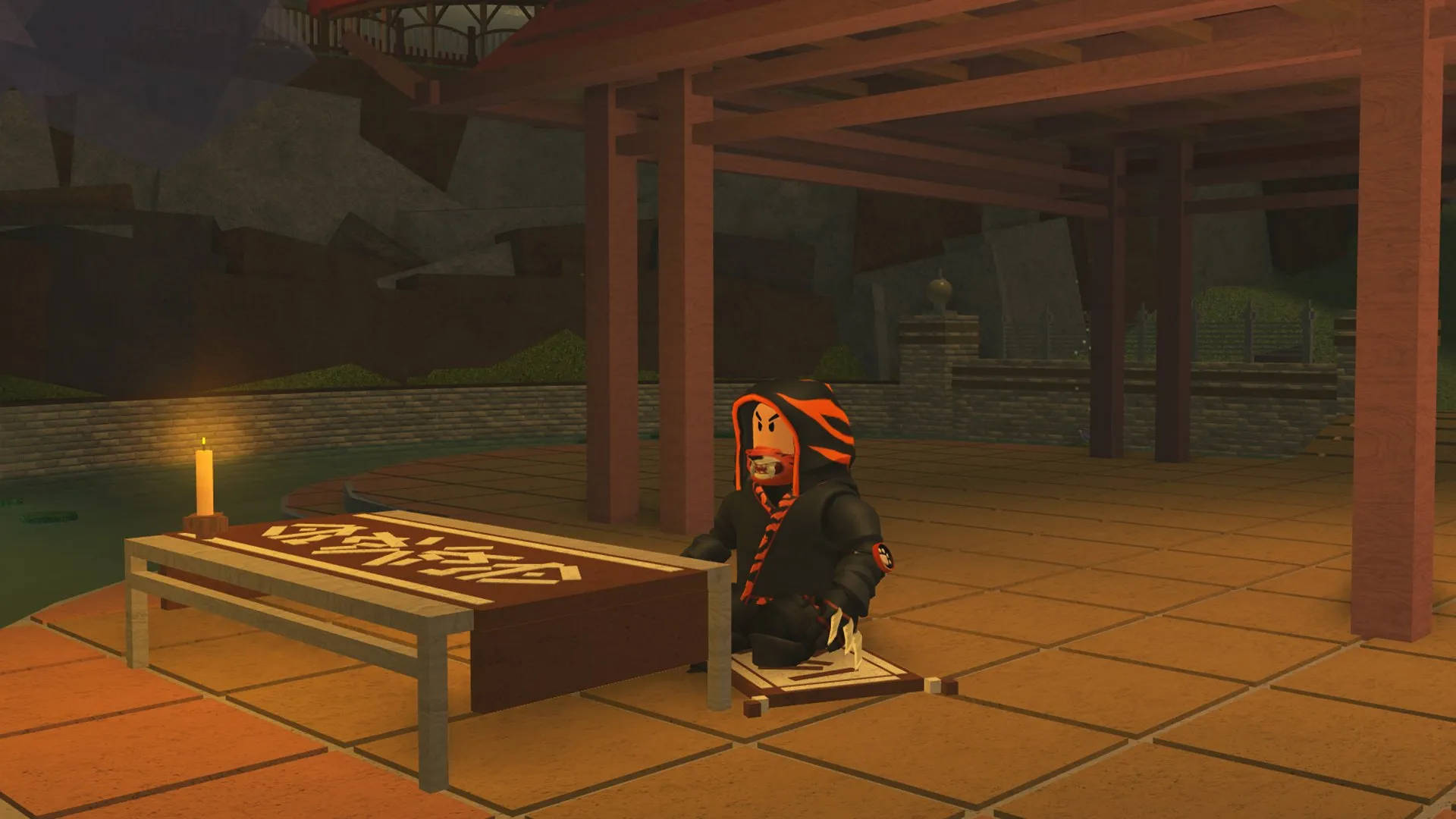 Roblox Avatar, ninja, candle, Full HD Desktop Wallpaper