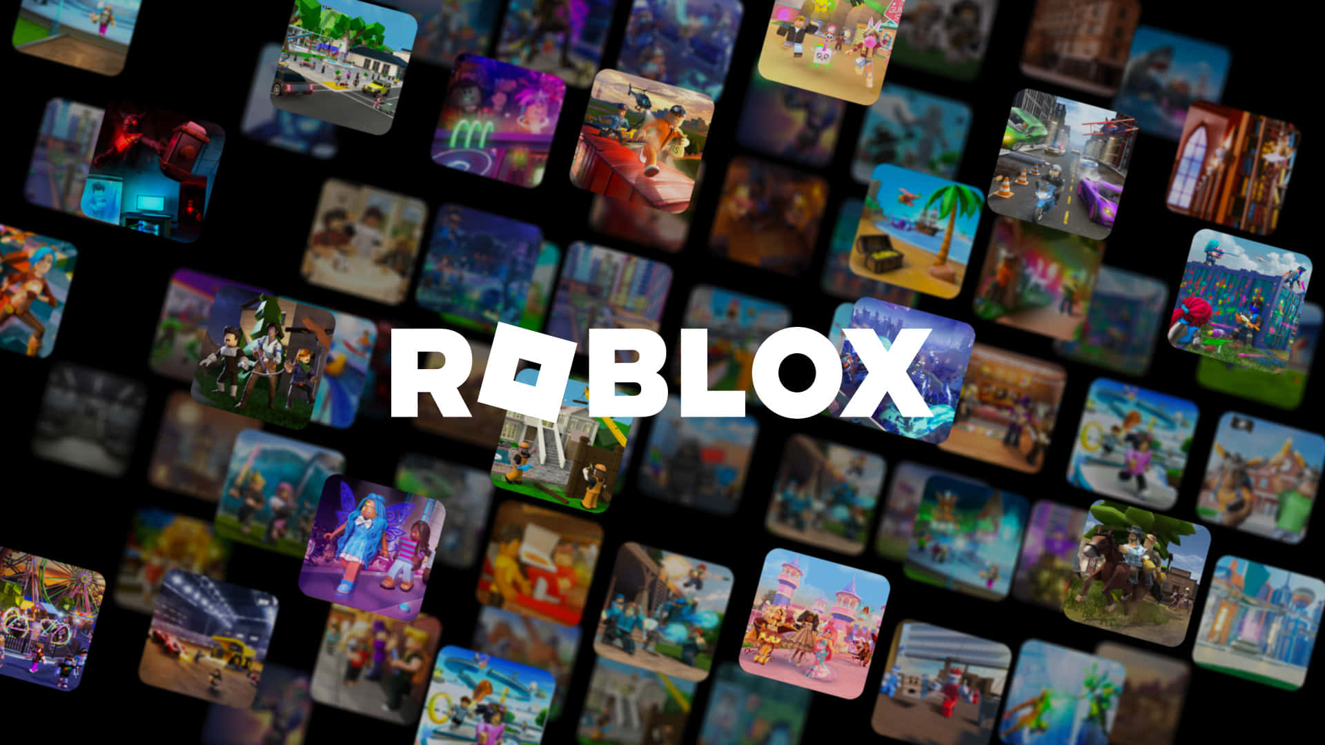 Roblox, Roblox logo, black background, Full HD Desktop Wallpaper