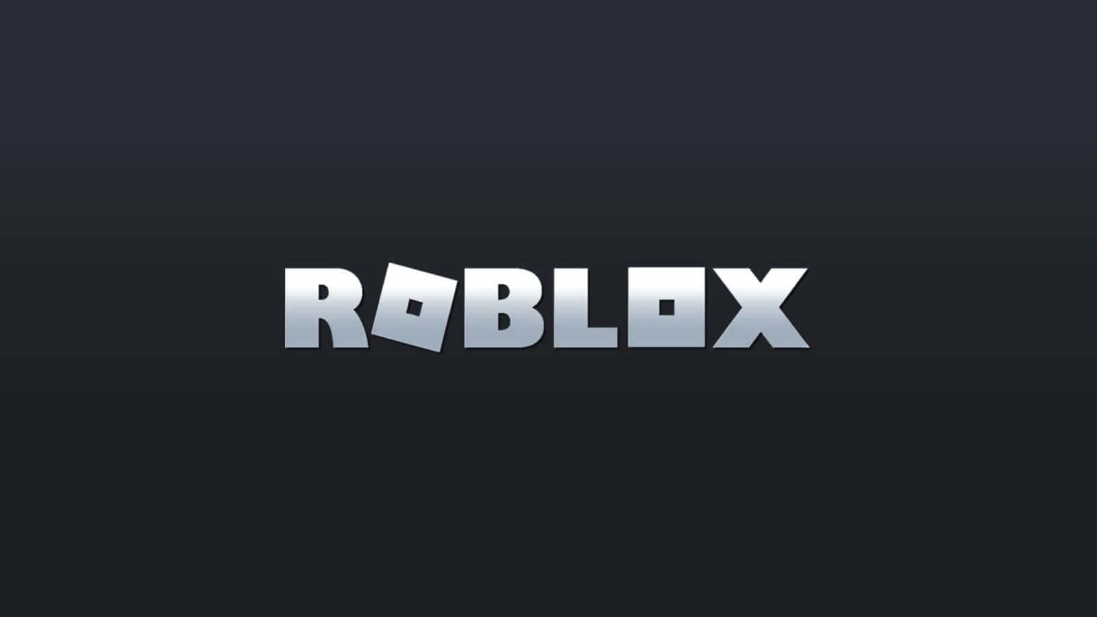 Roblox logo, metallic silver, 3D letters, HD Desktop Wallpaper