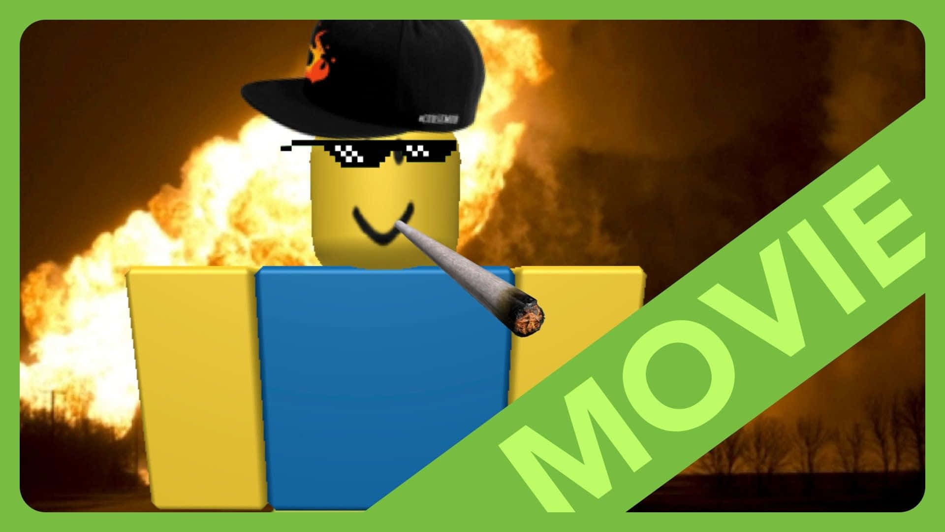 Roblox, blocky Roblox character, cap, Full HD Desktop Wallpaper