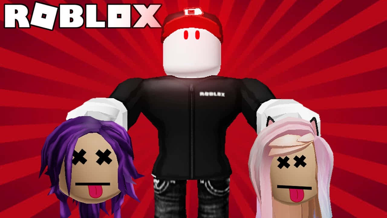 Roblox Guest, black jacket, red cap, HD Desktop Wallpaper
