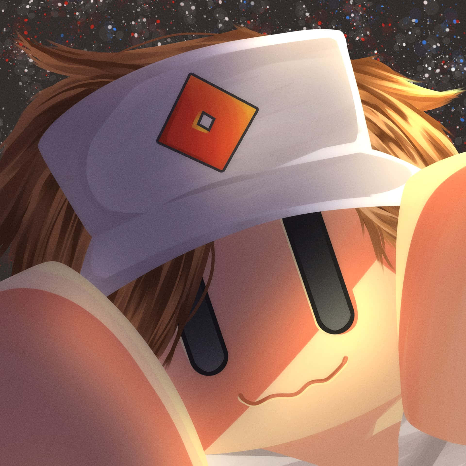 Roblox PFP, anime character, brown hair, Full HD Desktop Wallpaper