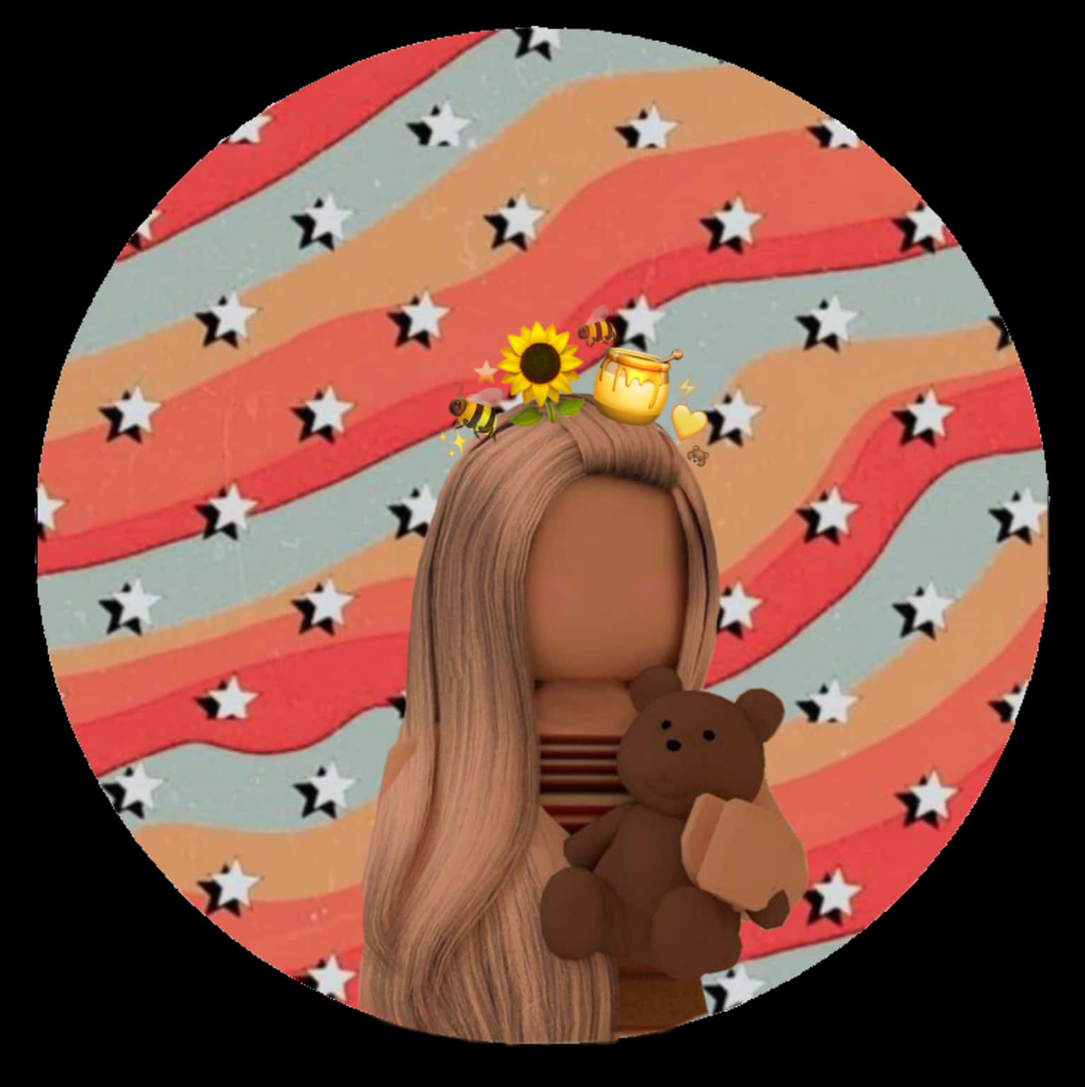 Roblox PFP, stylized avatar, long hair, HD Phone Wallpaper