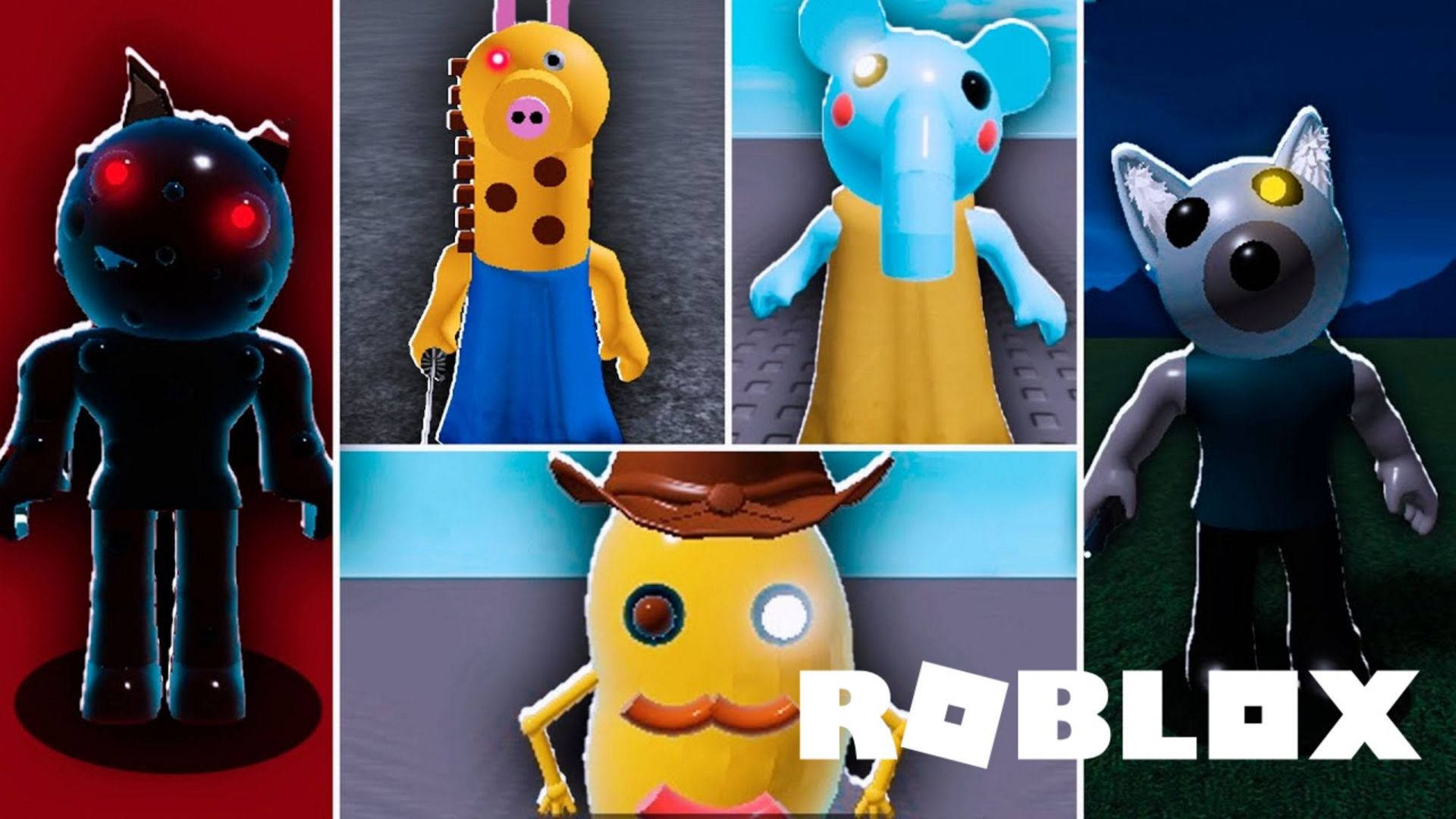 Roblox, Roblox avatars, glowing eyes, Full HD Desktop Wallpaper