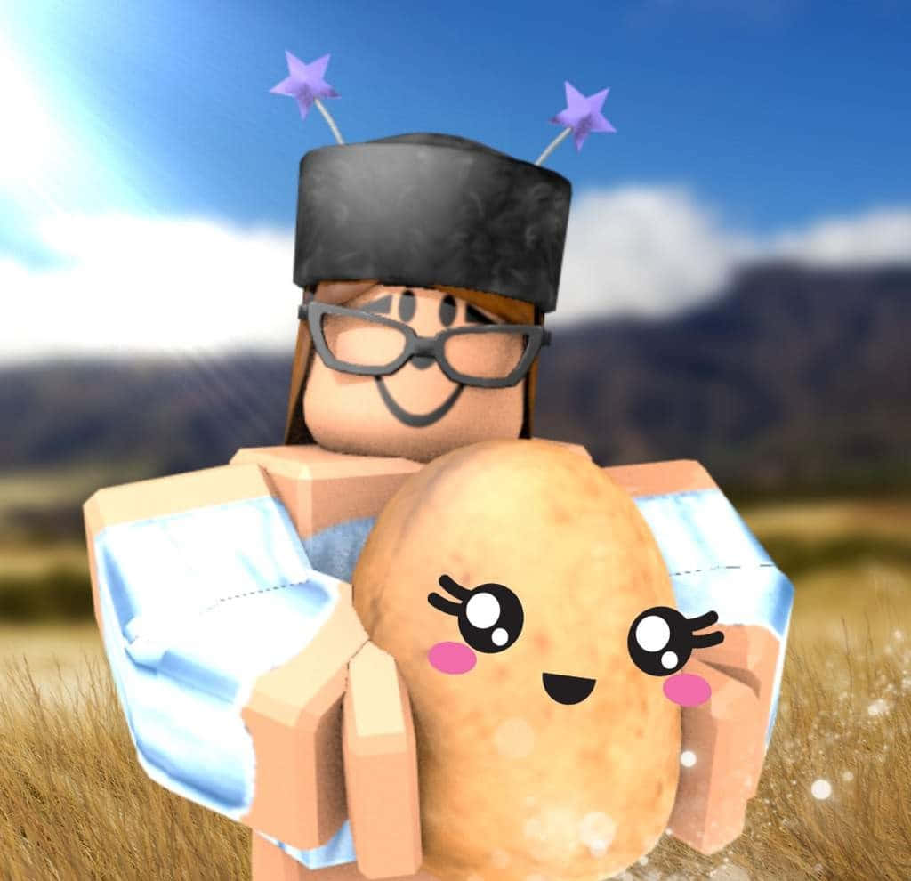 Roblox, Pink, glasses, SD Desktop Wallpaper