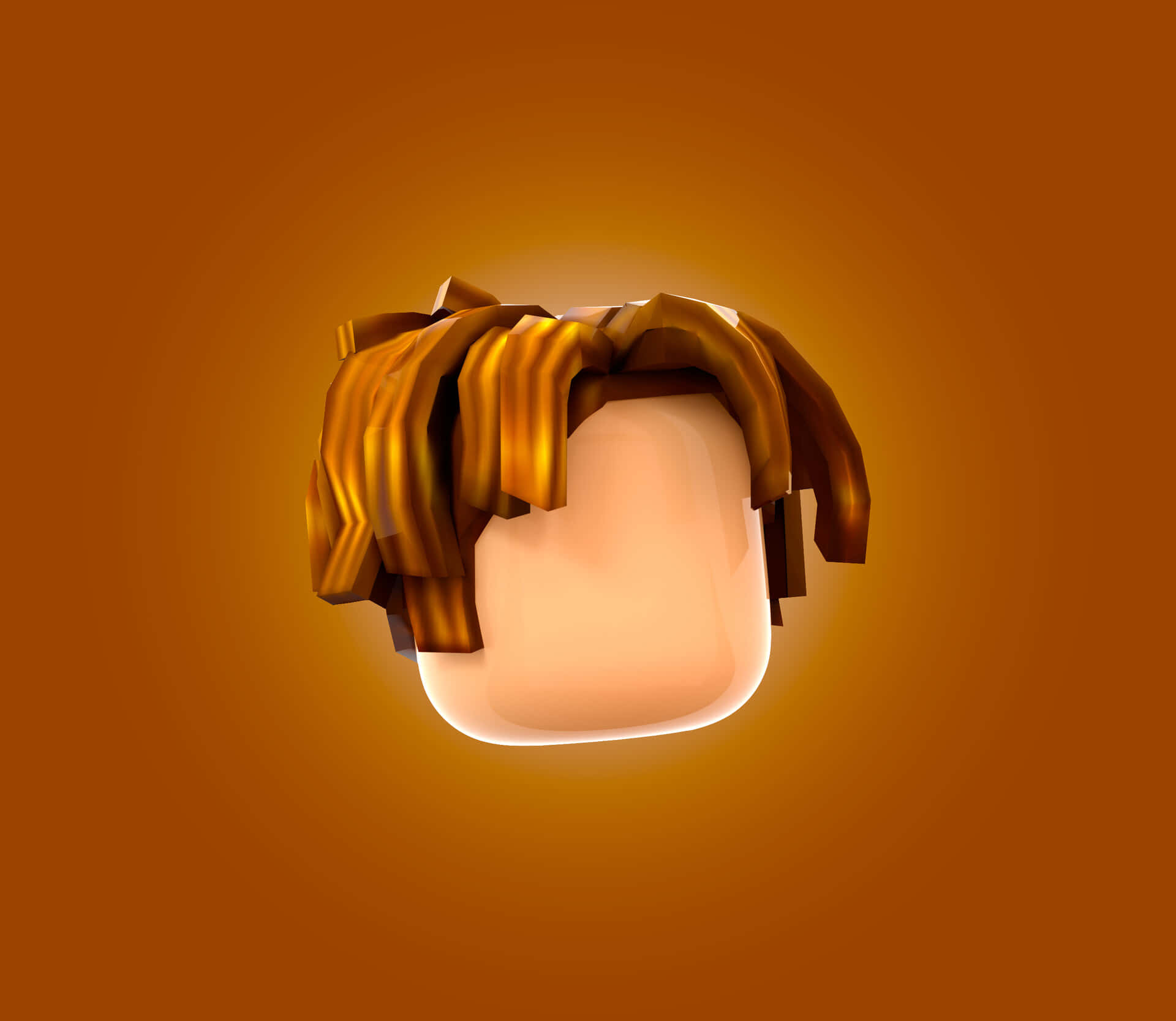 floating head, brown roblox pfp, golden-brown hair, Full HD Desktop Wallpaper