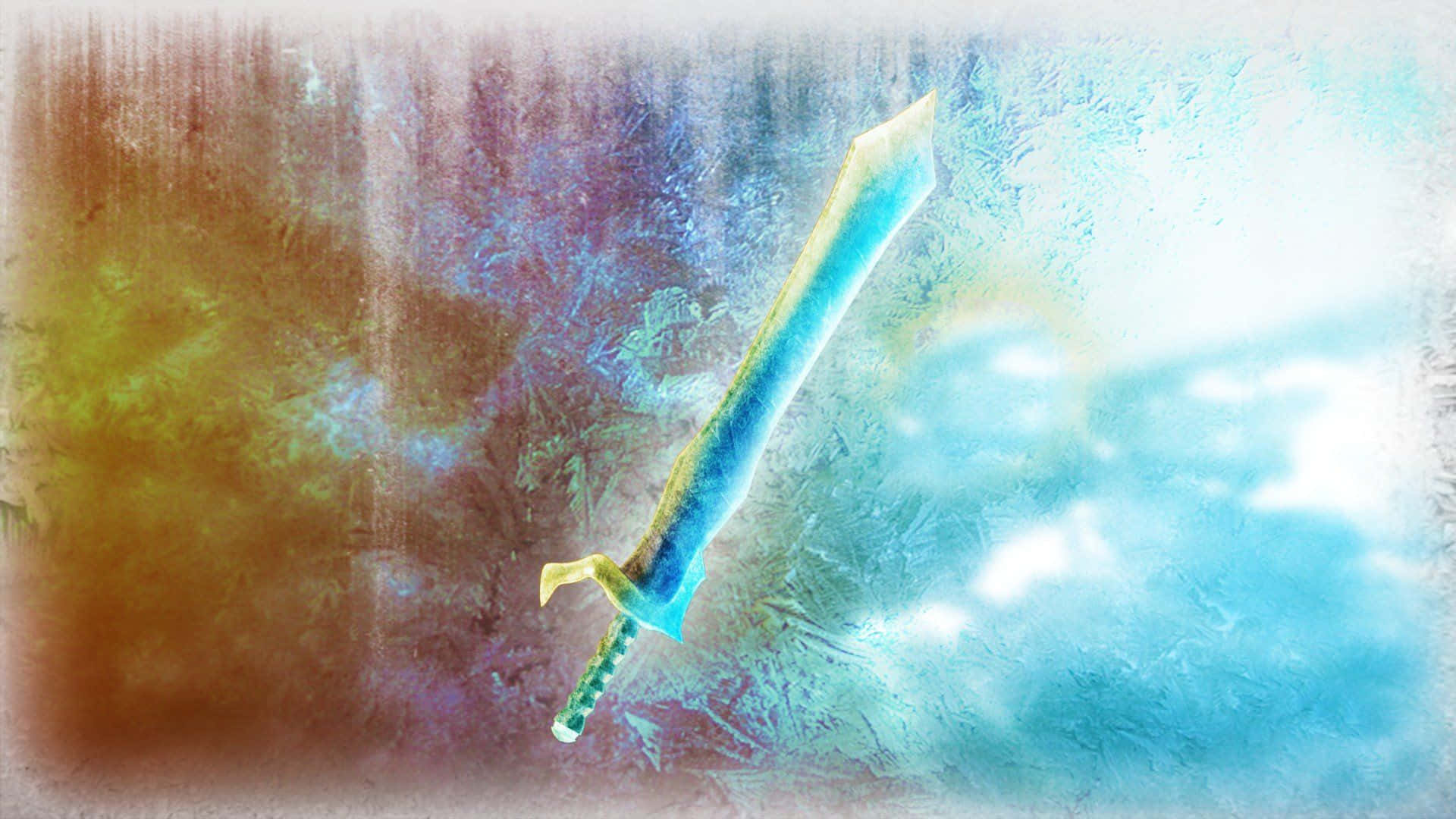 Roblox, blue, glowing blue sword, Full HD Desktop Wallpaper
