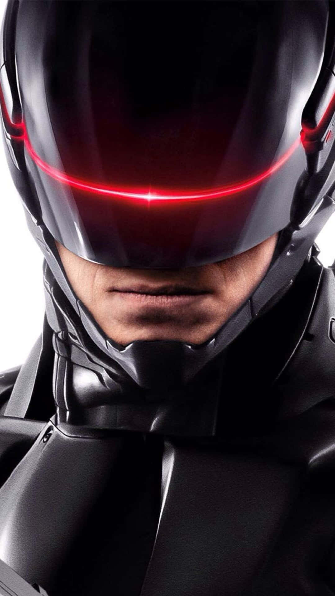 Robocop, cyberpunk warrior, sleek black armor, Full HD Phone Wallpaper