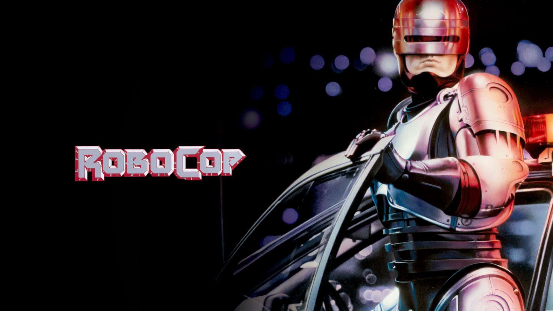 RoboCop, cyborg hero, dark urban night, Full HD Desktop Wallpaper