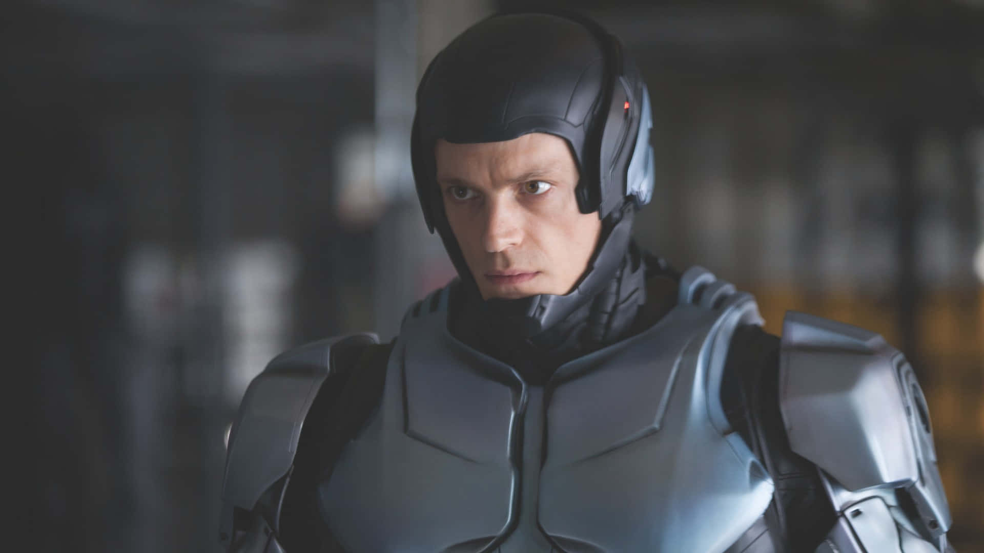 Robocop, futuristic armor, silver and black, Full HD Desktop Wallpaper