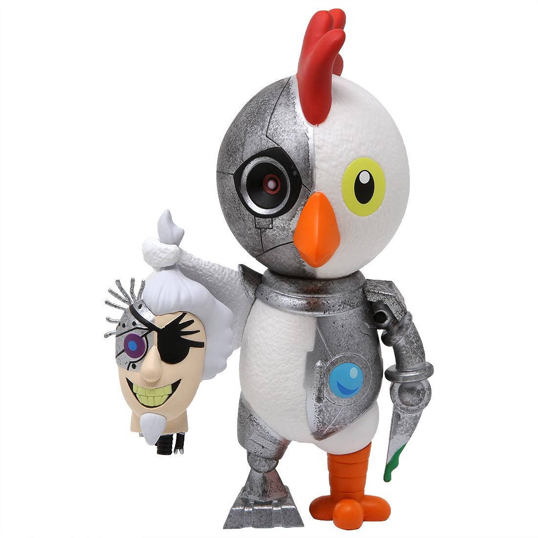 Robot Chicken, cybernetic eye, red comb, SD Desktop Wallpaper