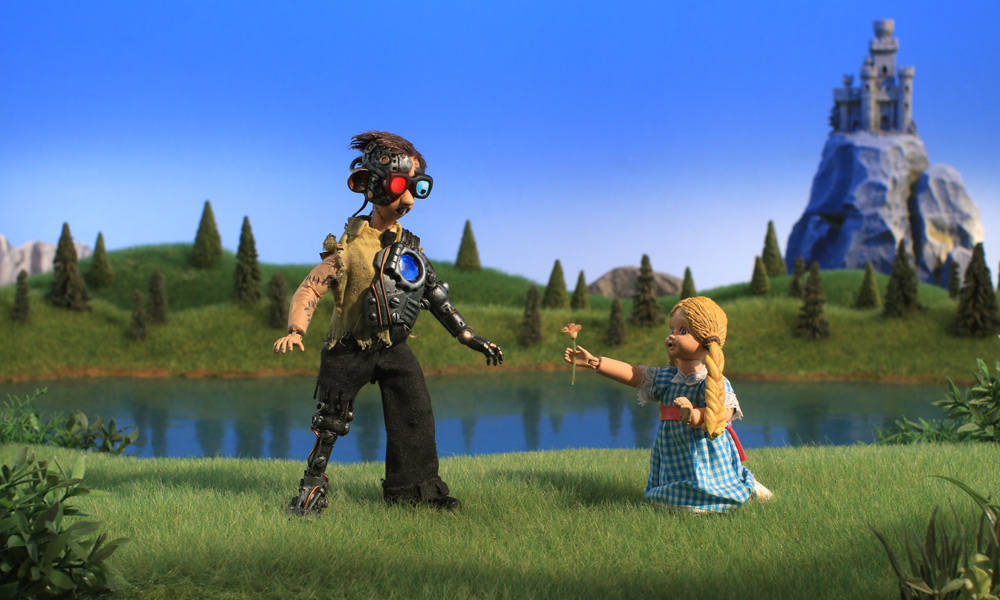 Robot Chicken, cyborg, young girl, SD Desktop Wallpaper