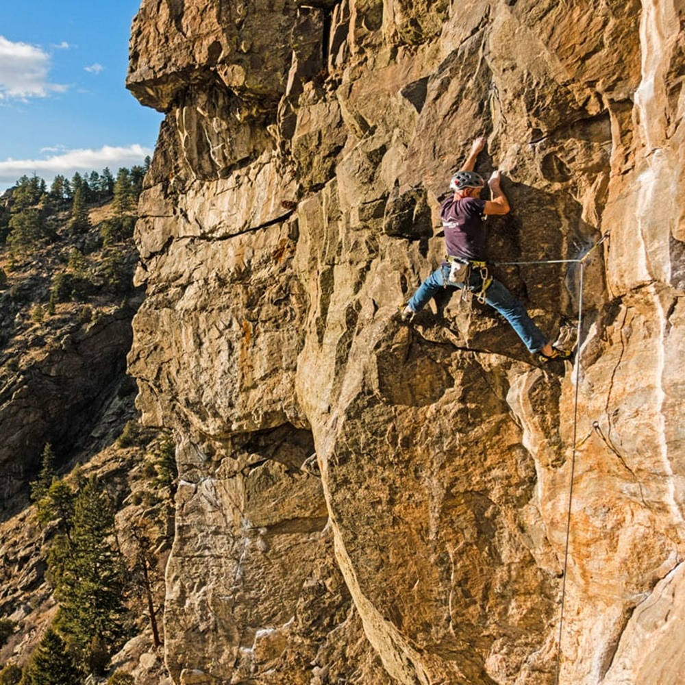 sport climbing, rocky cliff, rugged sunlit rock face, SD Desktop Wallpaper