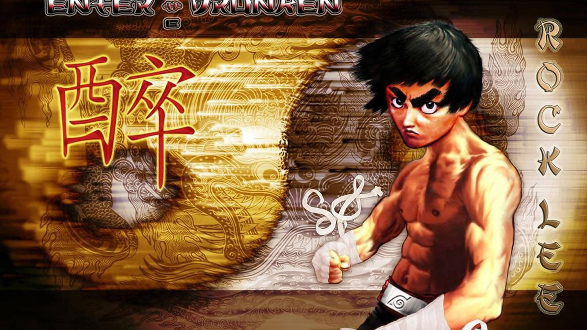 Rock Lee, black hair, white bandages, Full HD Desktop Wallpaper