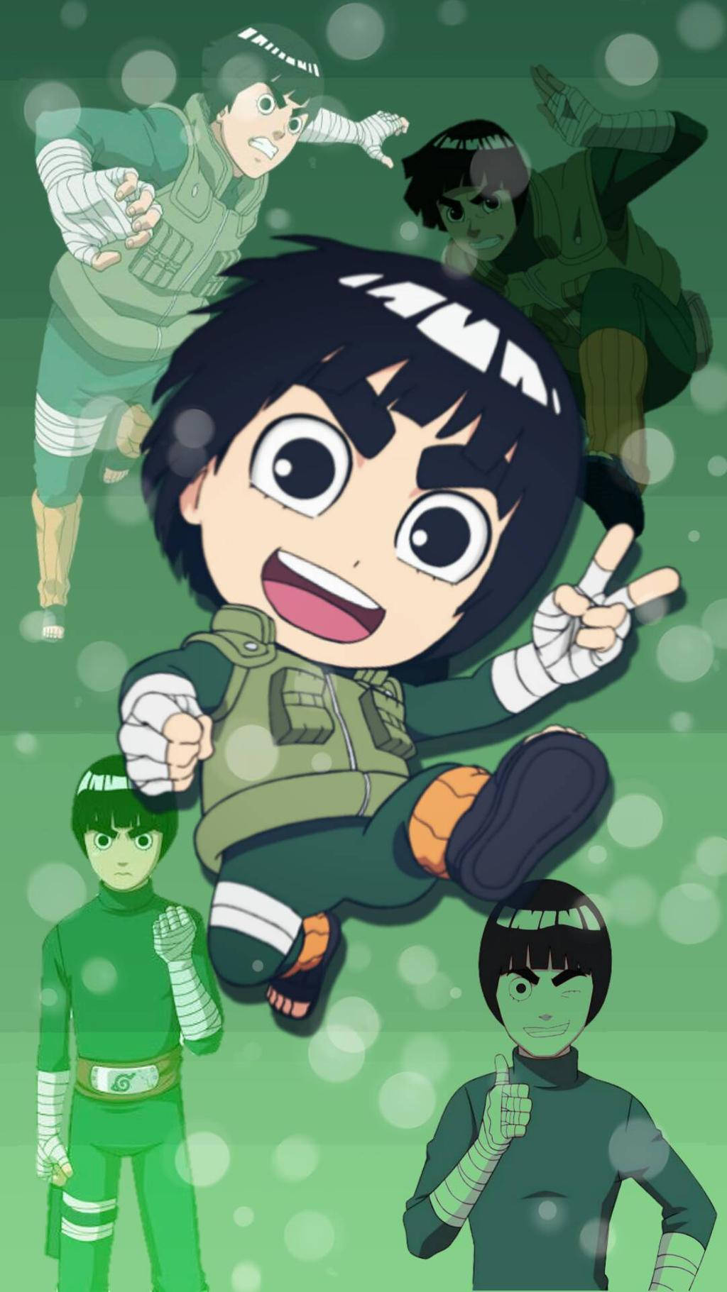Rock Lee, chibi ninja, green gear, HD Phone Wallpaper