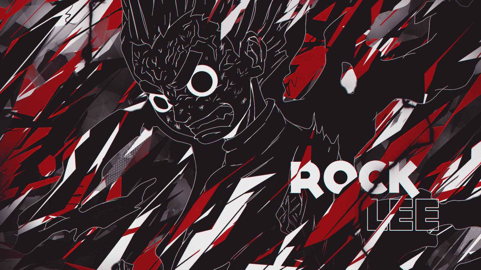Rock Lee, red and black, spiky hair, HD Desktop Wallpaper