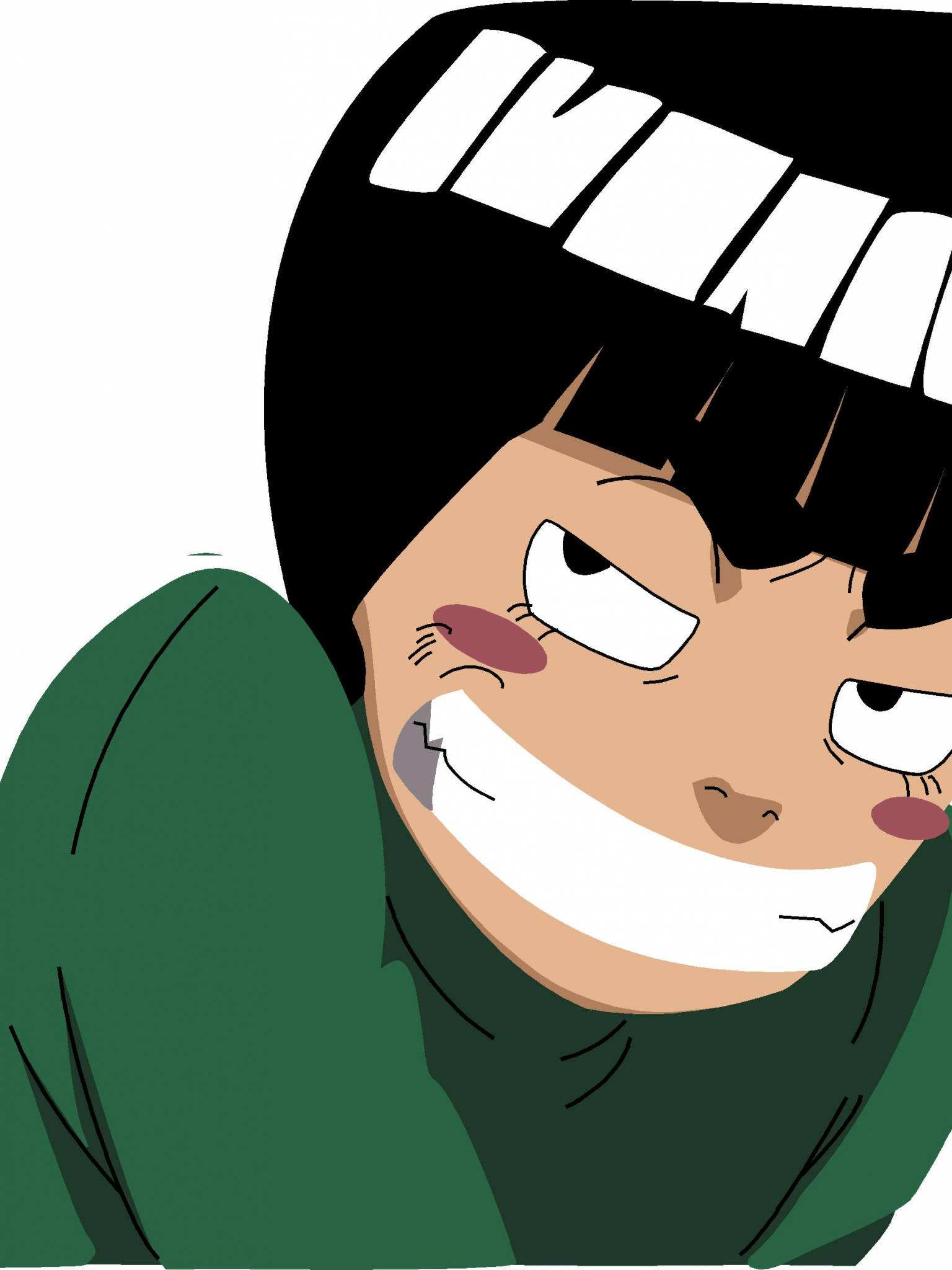 Rock Lee, black hair, green top, Full HD Phone Wallpaper