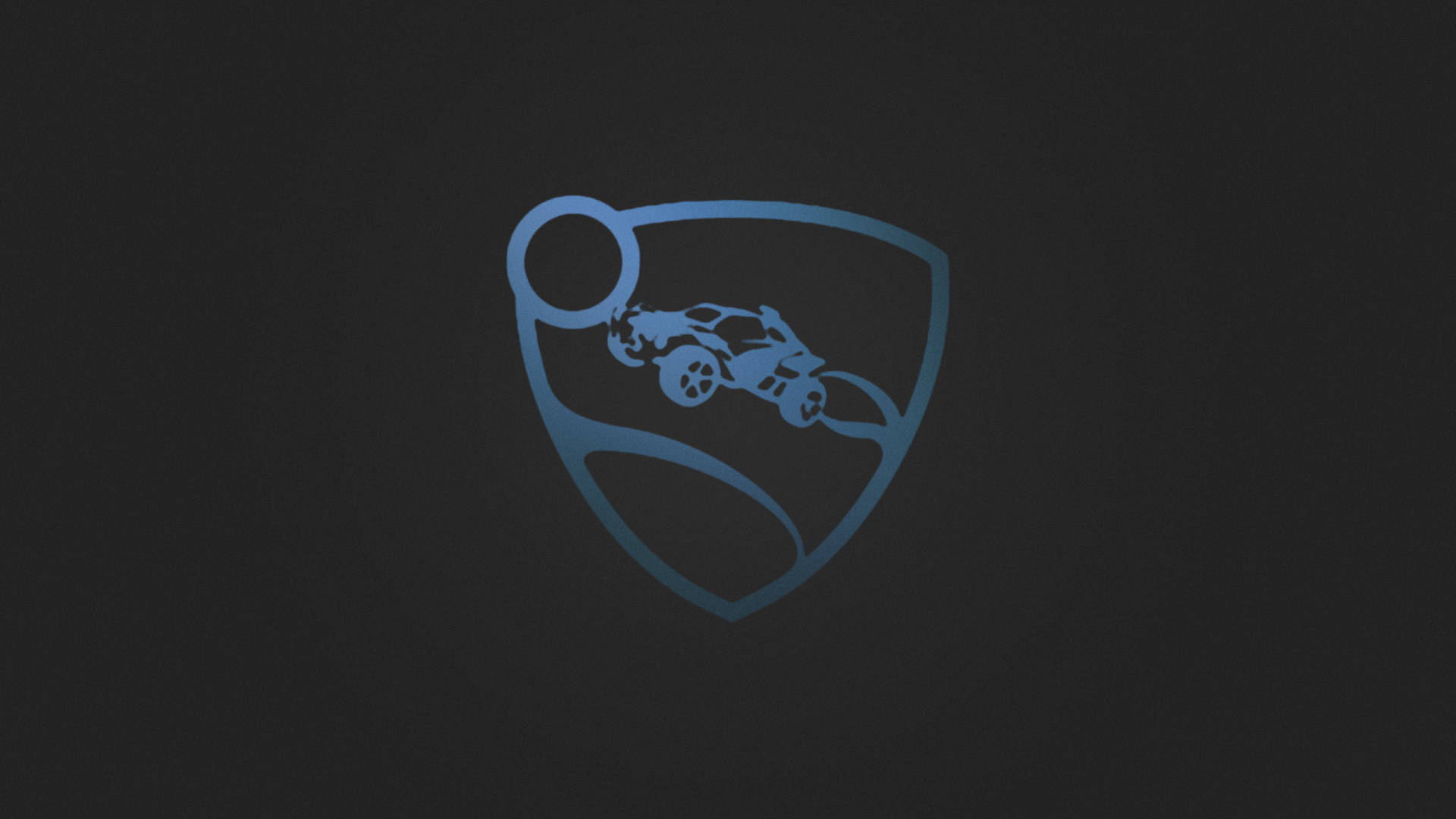 Rocket League, blue logo, shield shape, Full HD Desktop Wallpaper