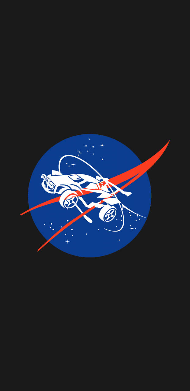 Rocket League, white car, blue cosmic circle, HD Phone Wallpaper