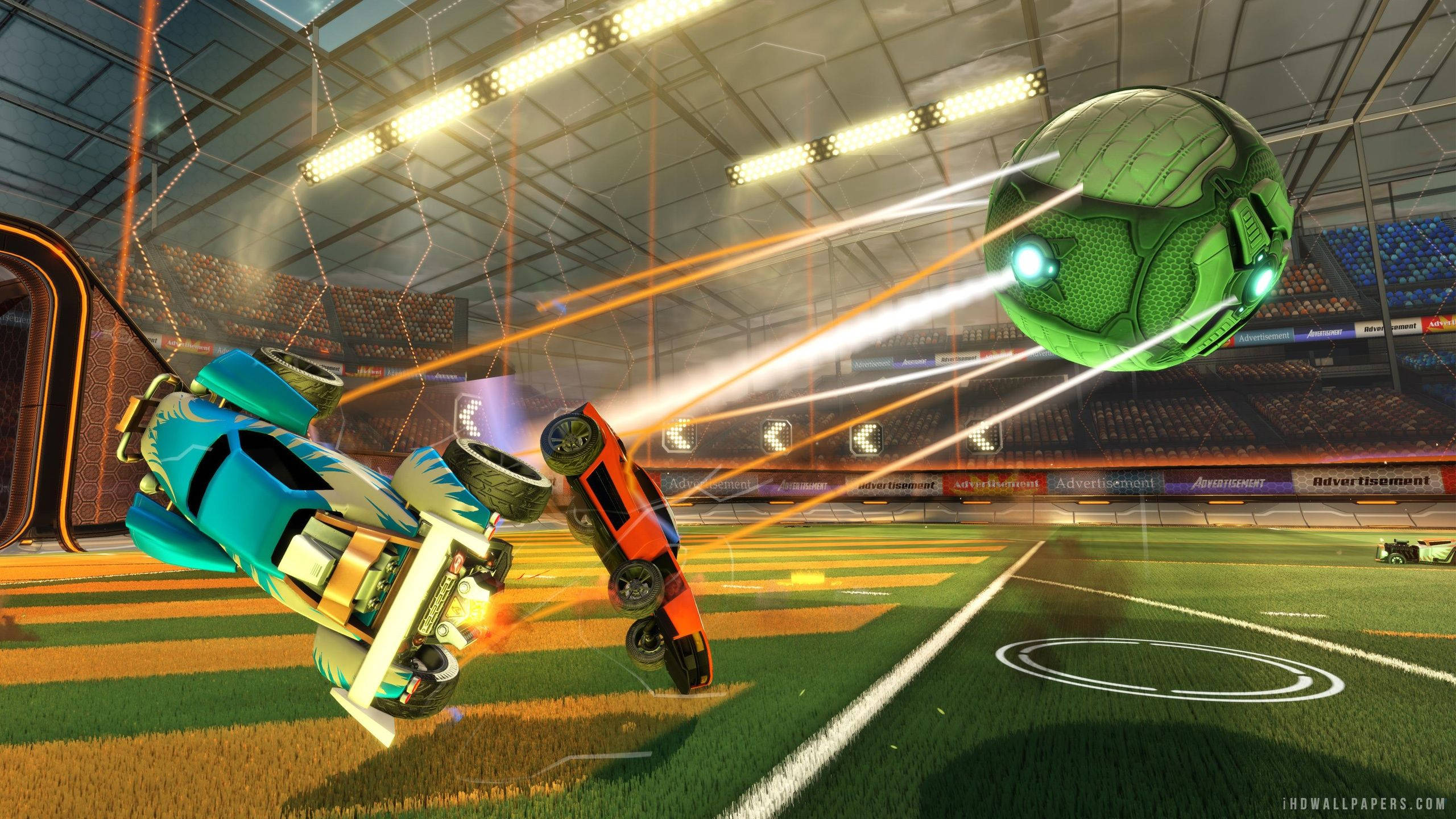 Rocket League, 2k, futuristic cars, 2K Desktop Wallpaper