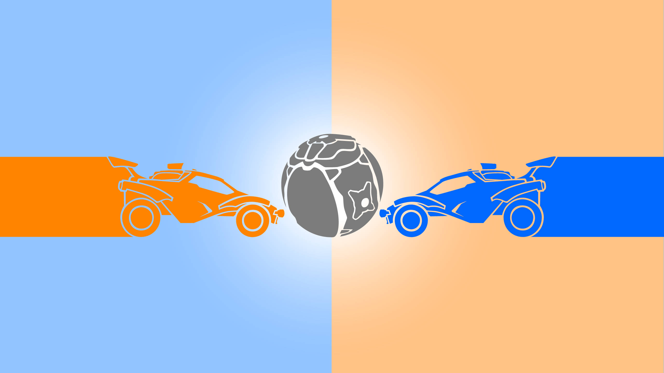 Rocket League, globe, blue, 2K Desktop Wallpaper