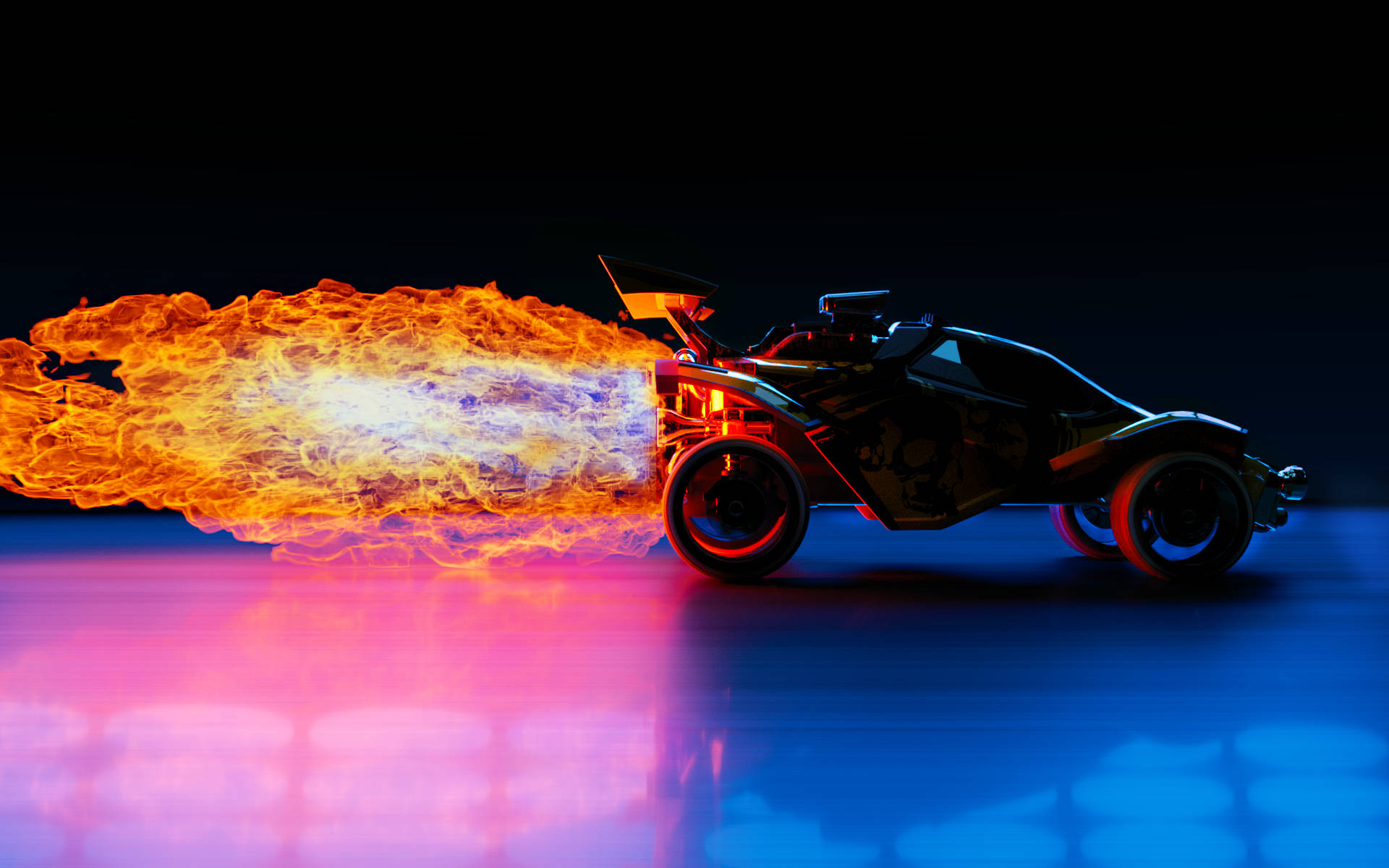 Rocket League, ultra hd, futuristic car, Full HD Desktop Wallpaper